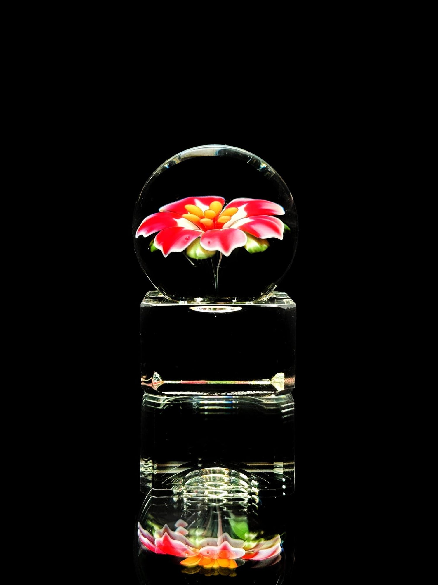 Florin Glass Flower Marble