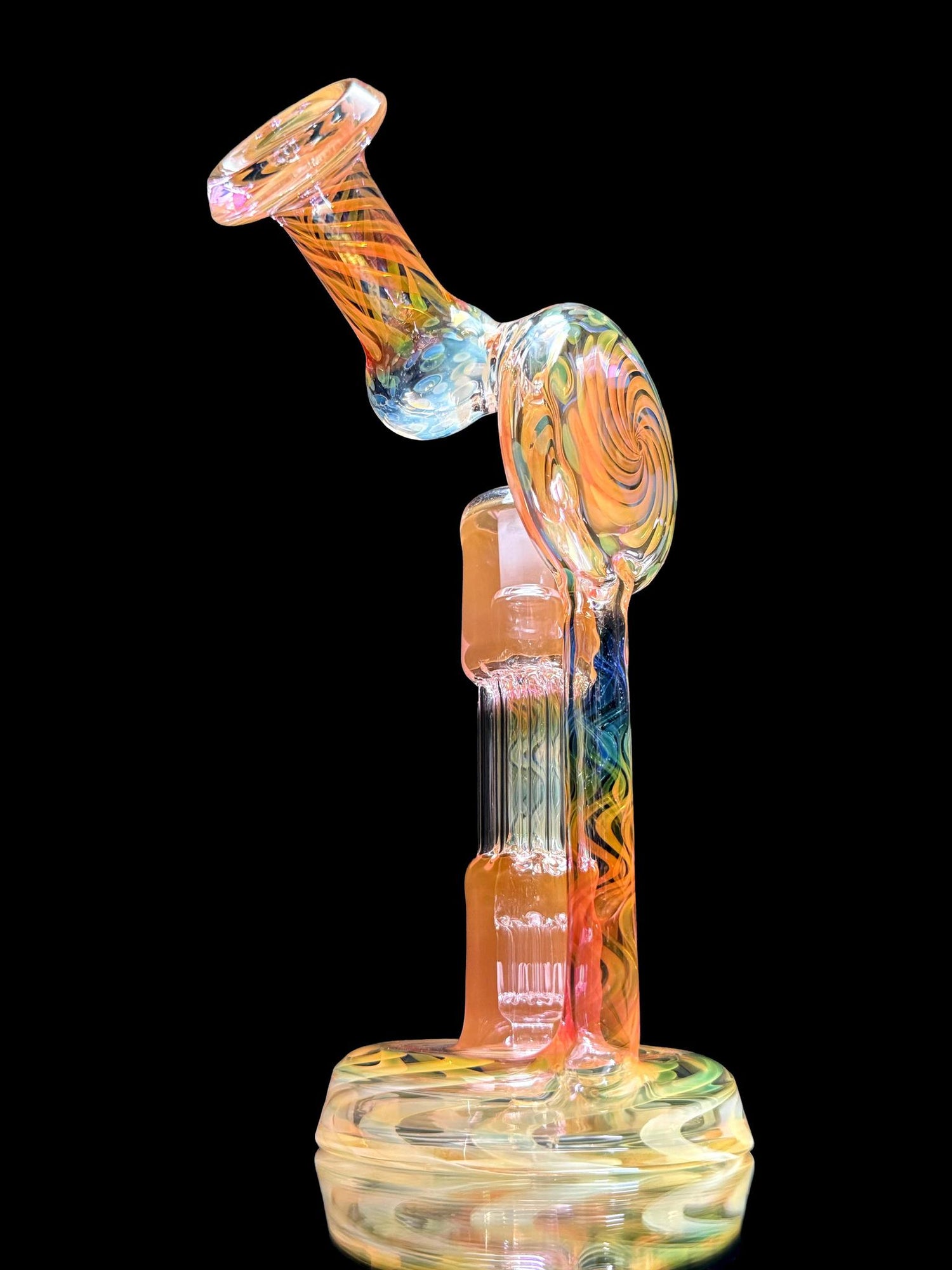 Leisure Glass 10mm Fumed Pillar Disk Recycler