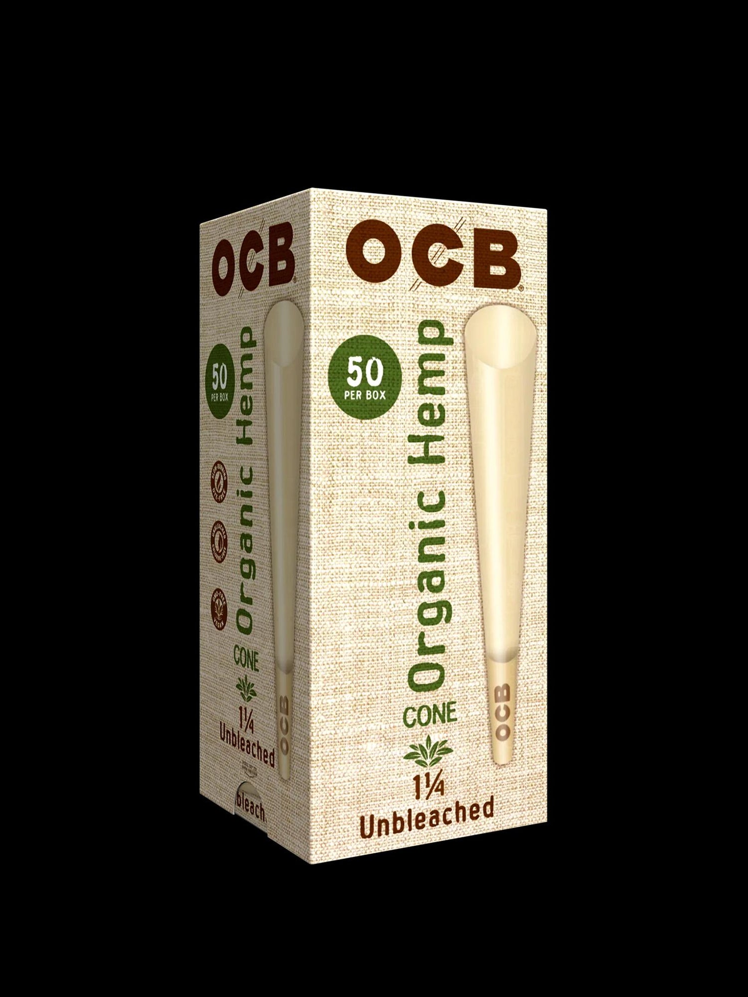 OCB Organic Hemp 1.25 50pk Cones