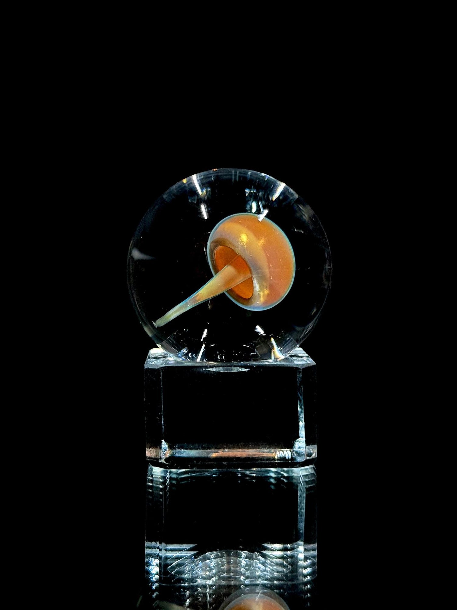 Florin Glass Sm Mushroom Marble