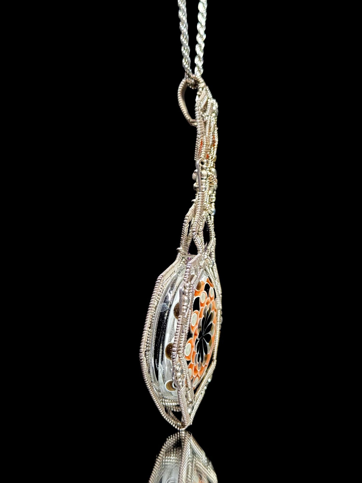 Juju Glass x Mike Bishop Dotstacked Wirewrap Pendant