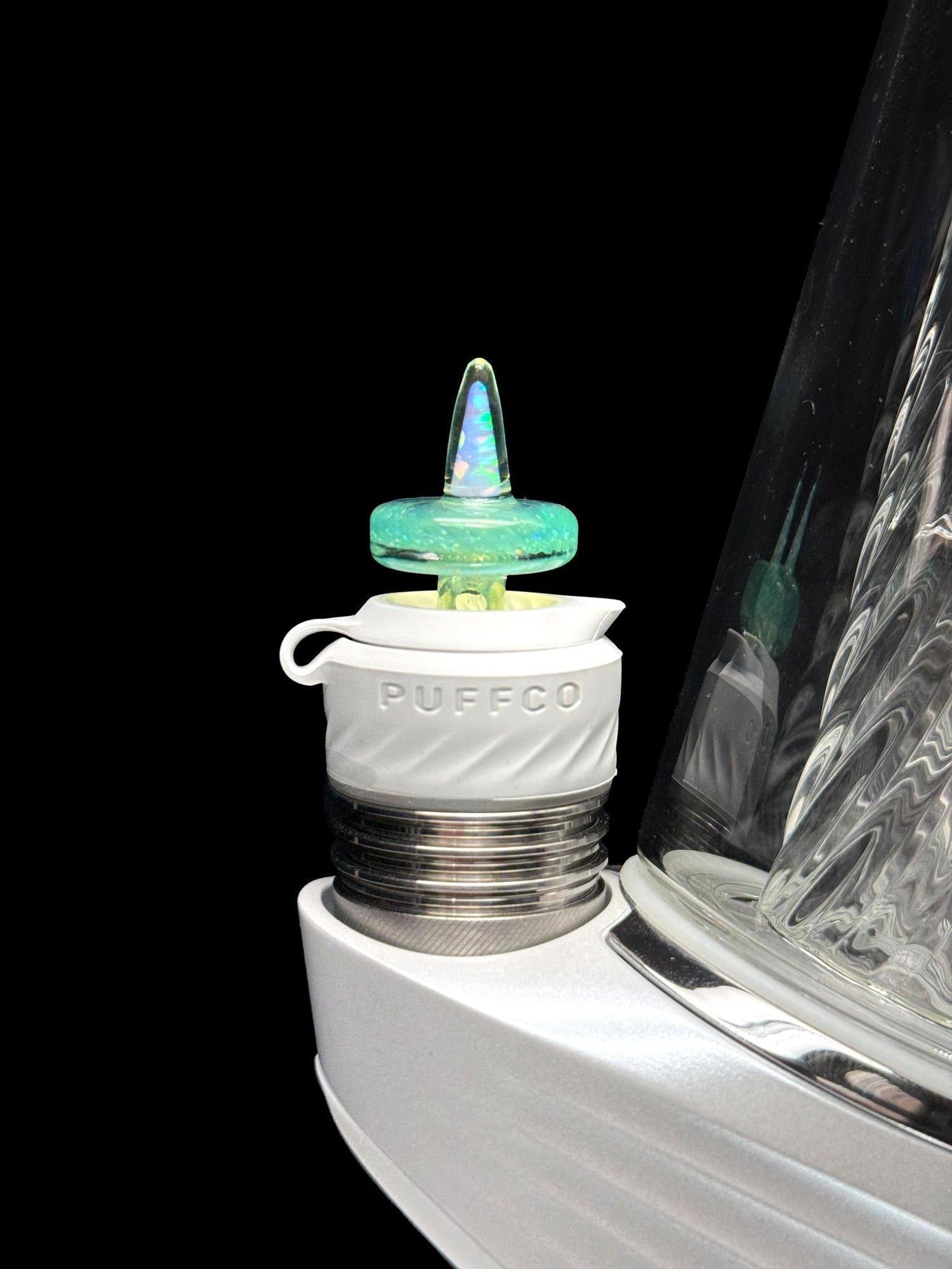 Bhoro Glass 10mm Opal Spike Joystick