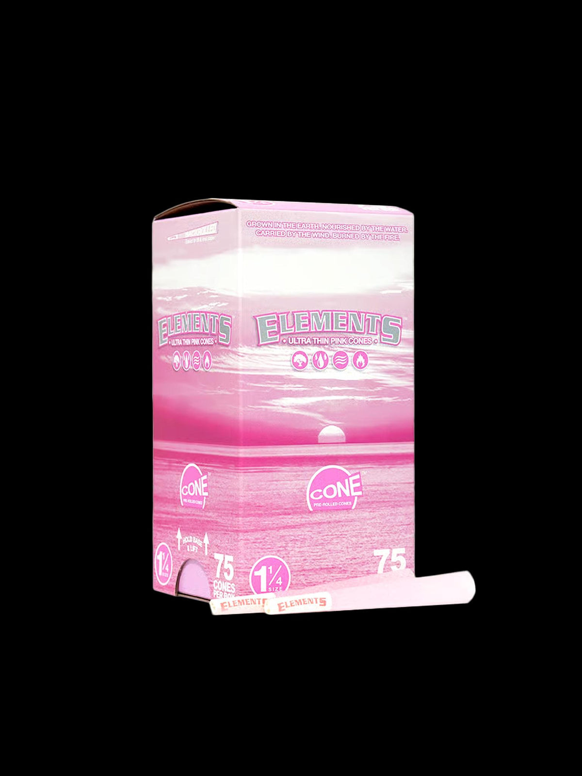 Elements Cones Pink 1.25 75pk