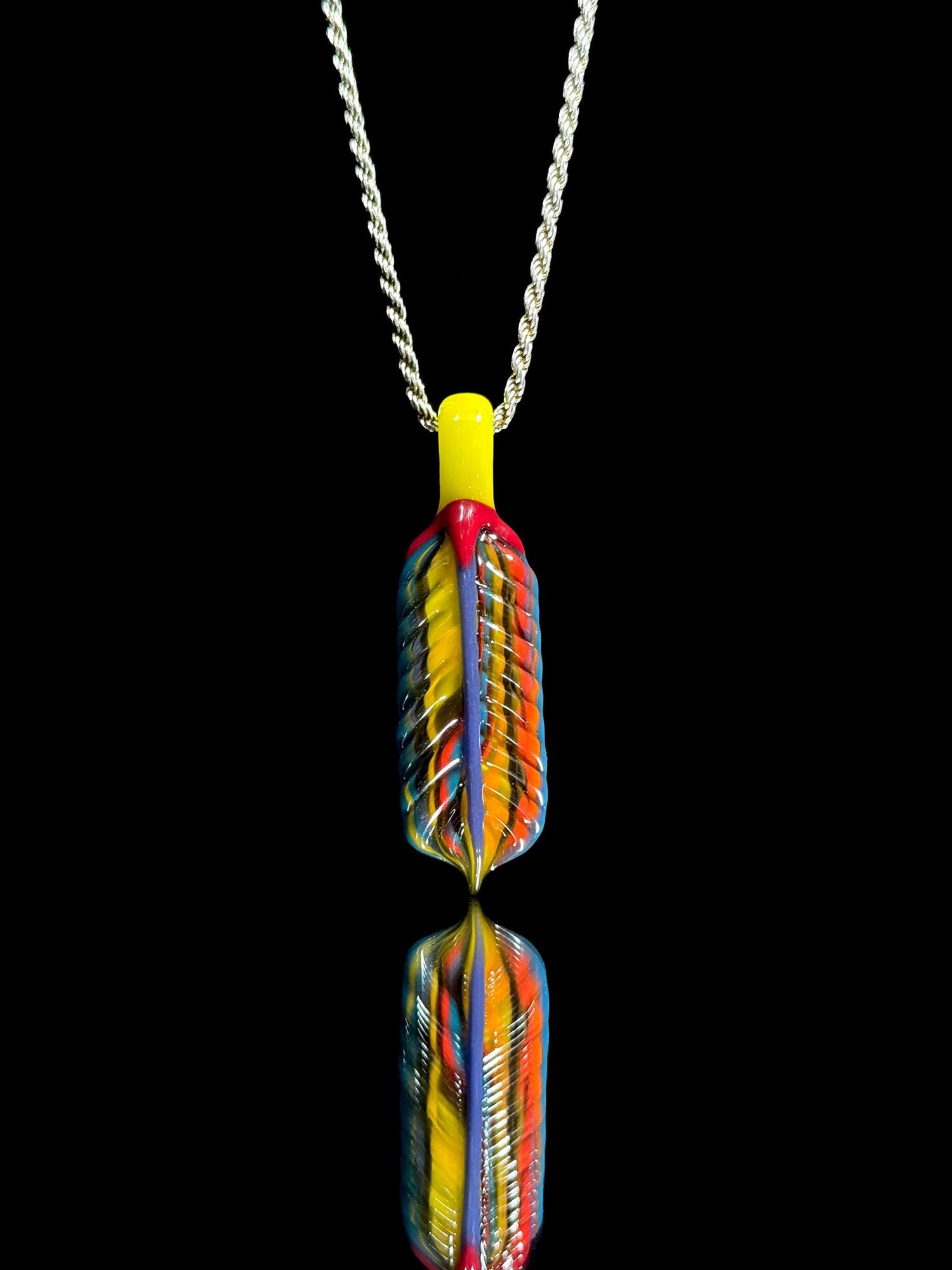 Trip A Glass Coogi Feather Pendant