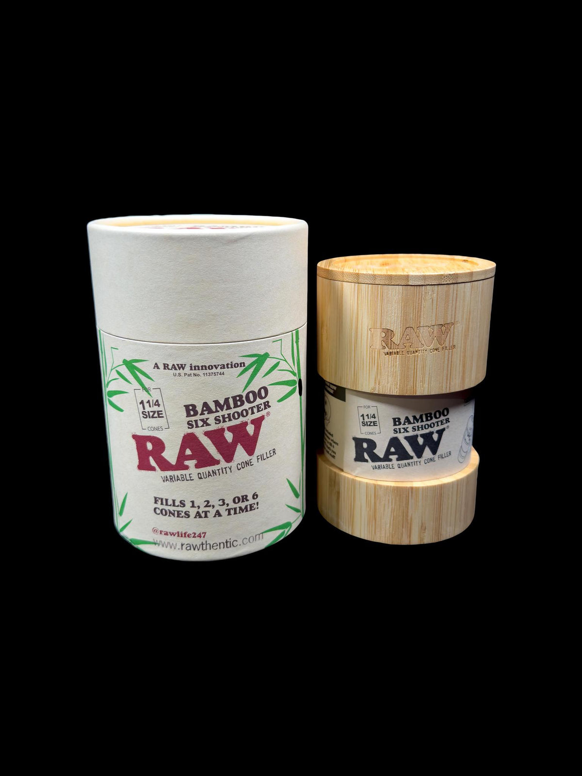 Raw Cone Bamboo Six Shooter 1.25