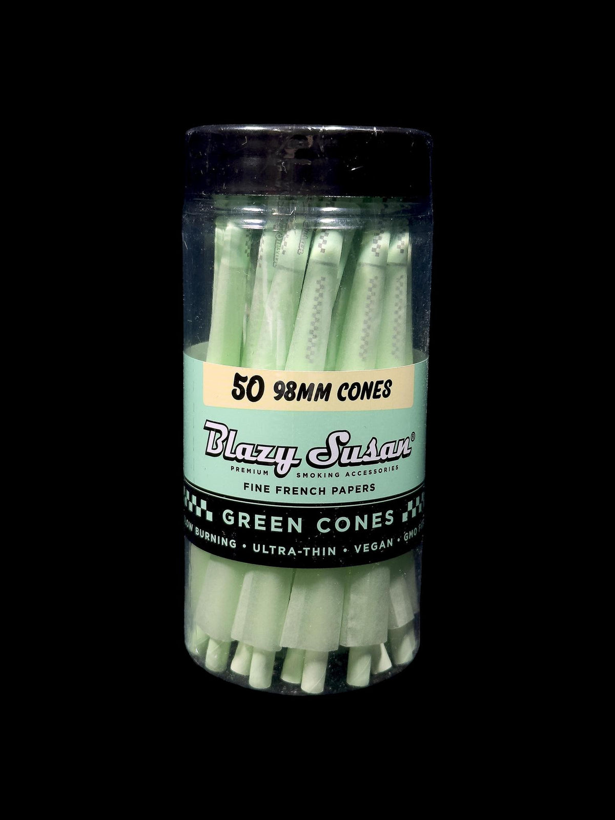 Blazy Susan Cones 98mm Green 50pk