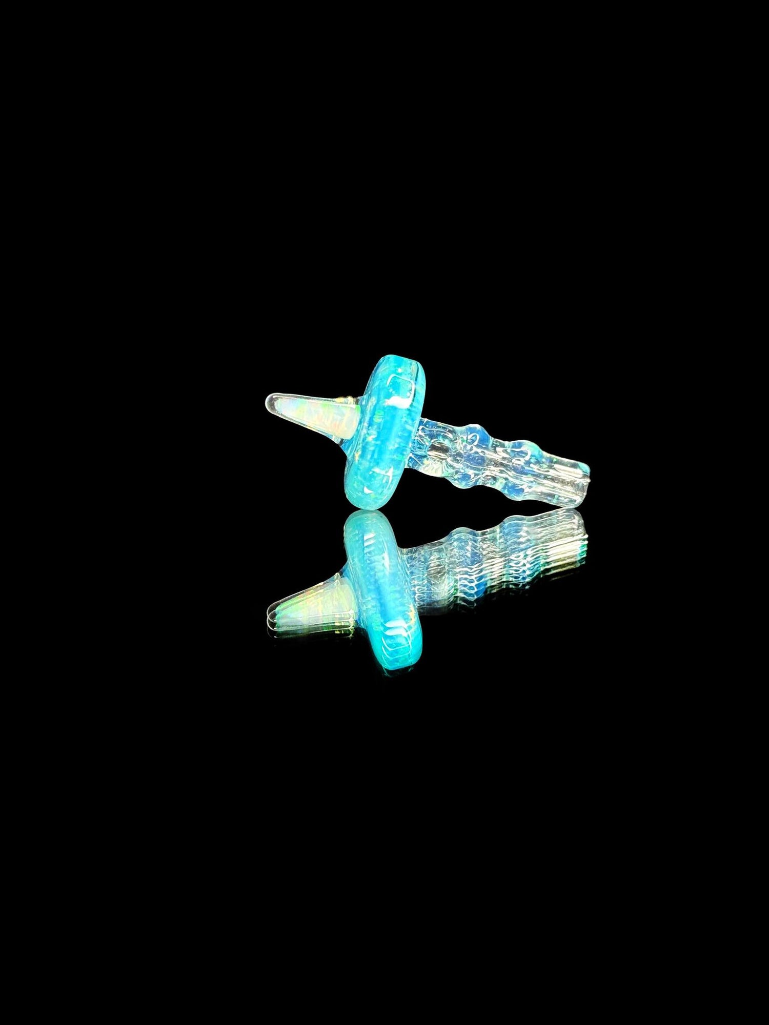 Bhoro Glass 10mm Opal Spike Joystick