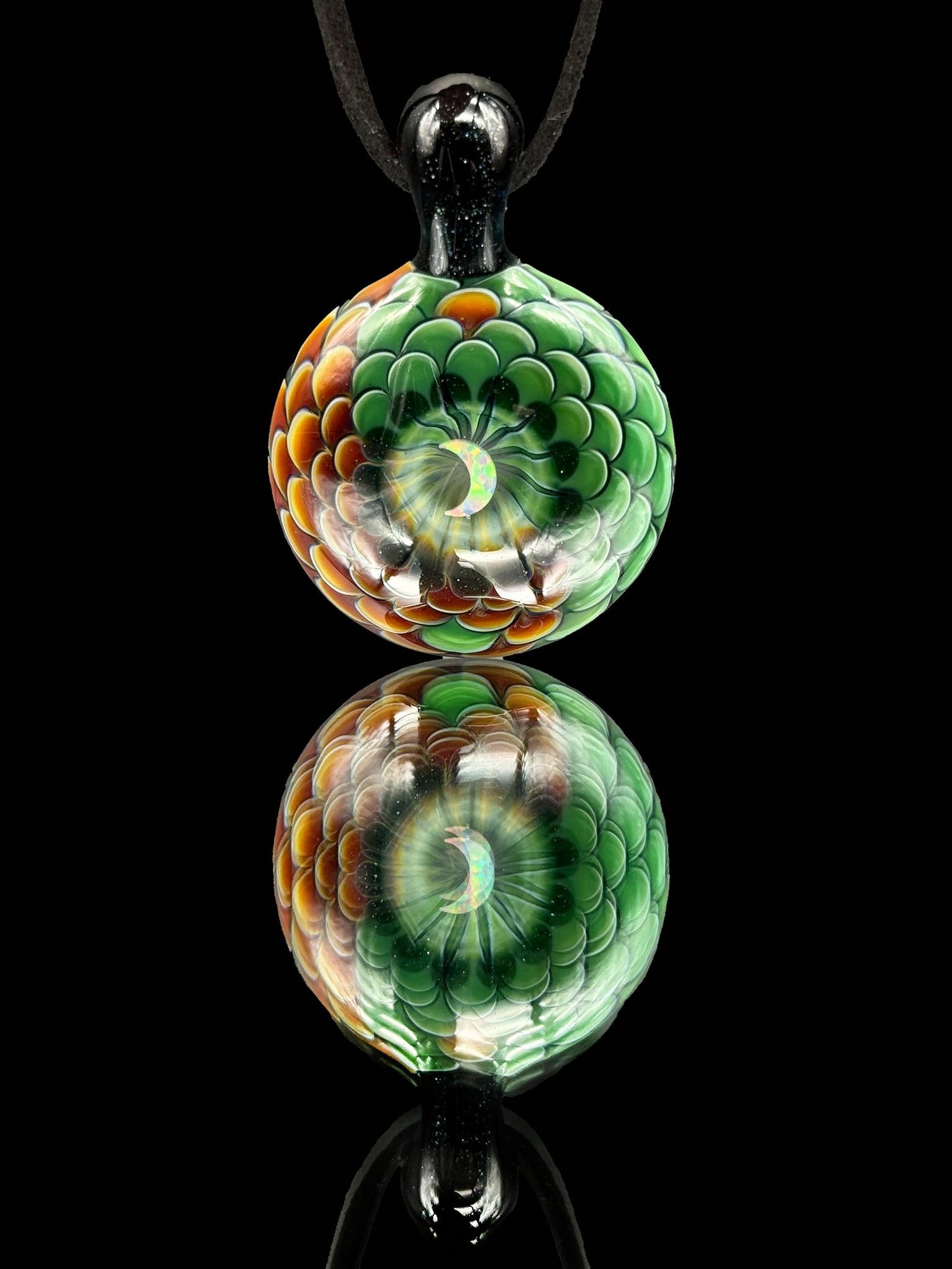 JuJu Glass Yin-Yang Dotstack Pendant