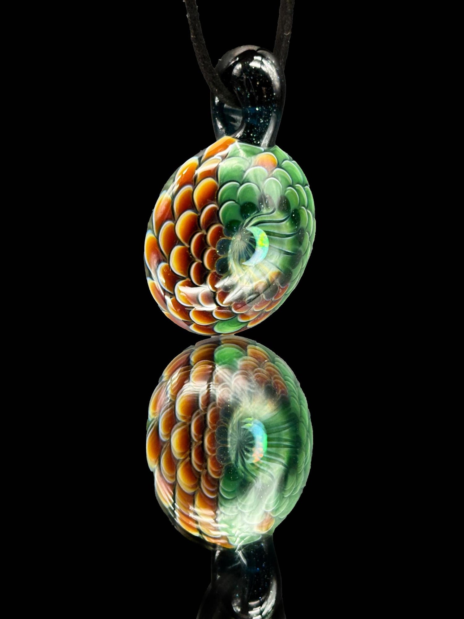 JuJu Glass Yin-Yang Dotstack Pendant