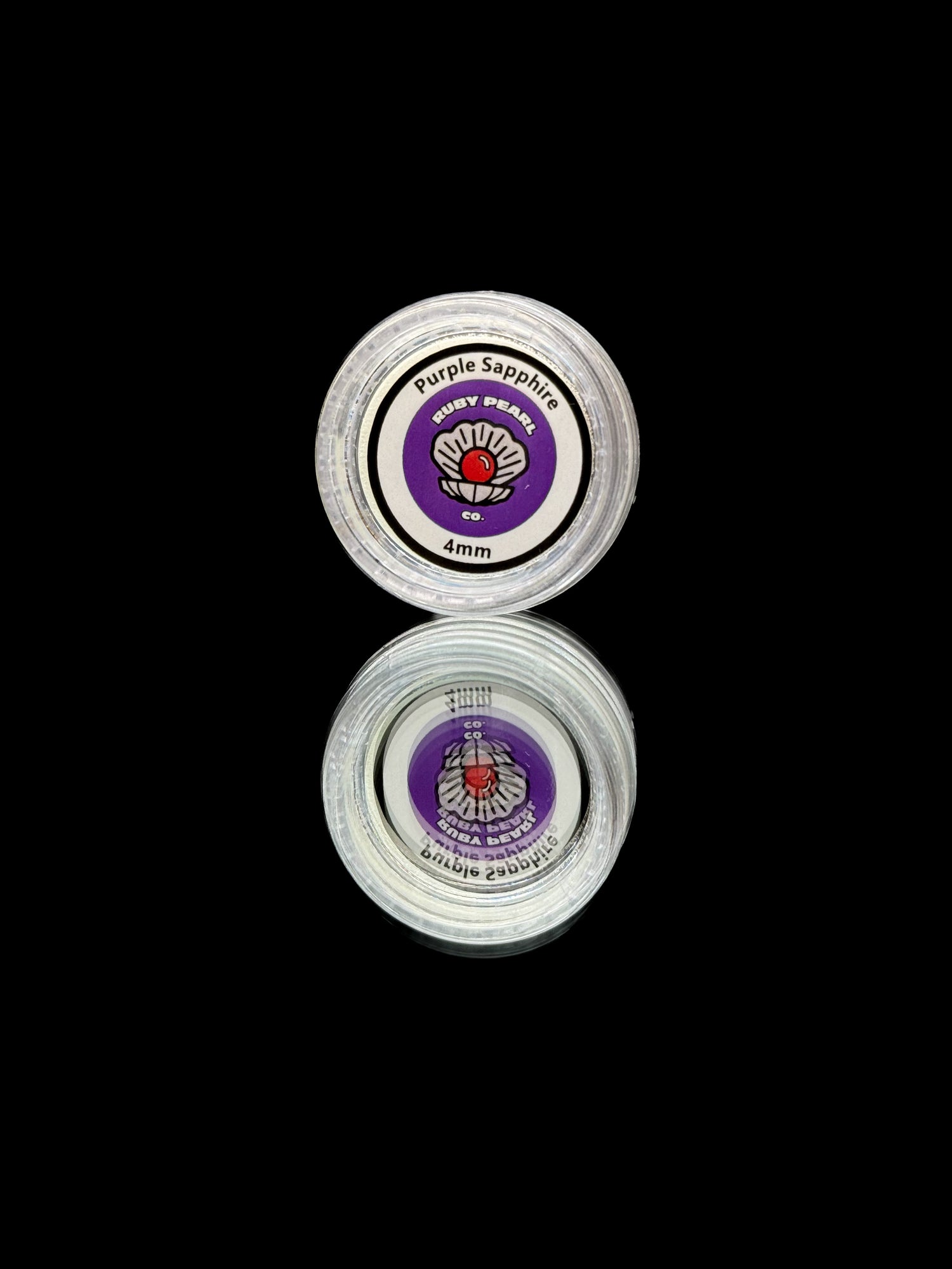 Ruby Pearl Co 4mm Purple Sapphire 2pk