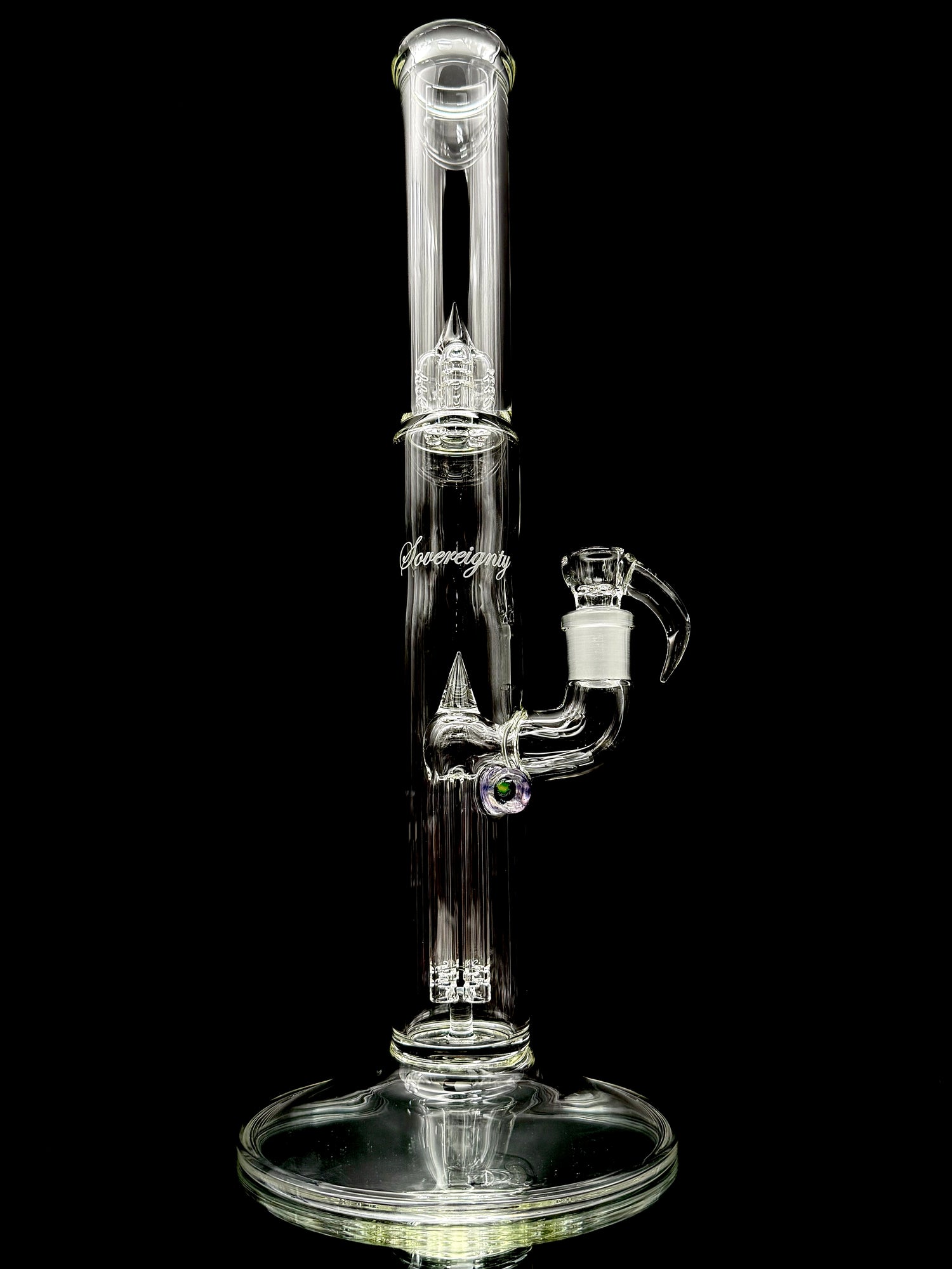 Sovereignty Glass Bishop Fixed 4 Slitted w/ Tube Reduction & Millie