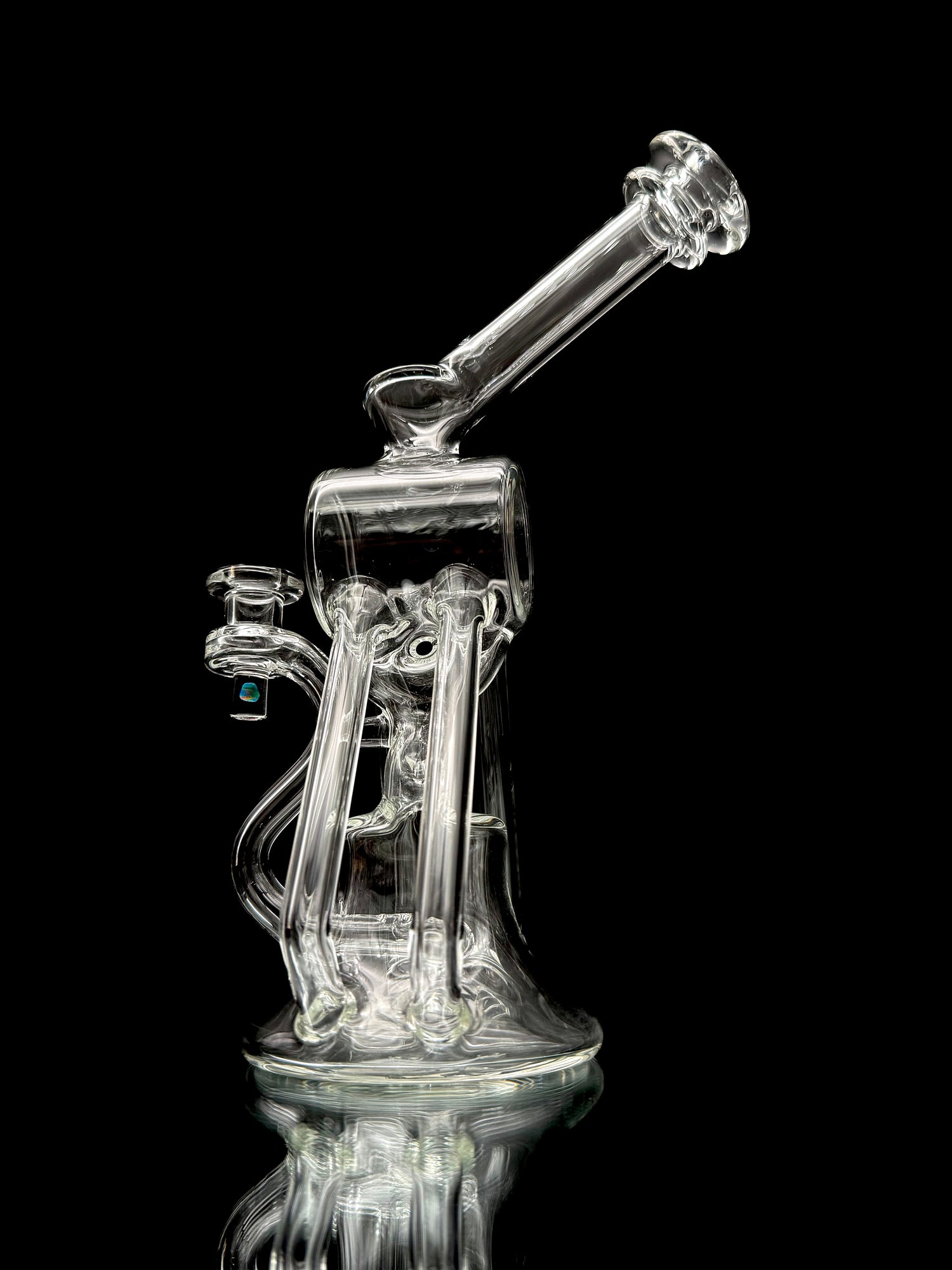 Tainted Glass Quad Drain Recycler