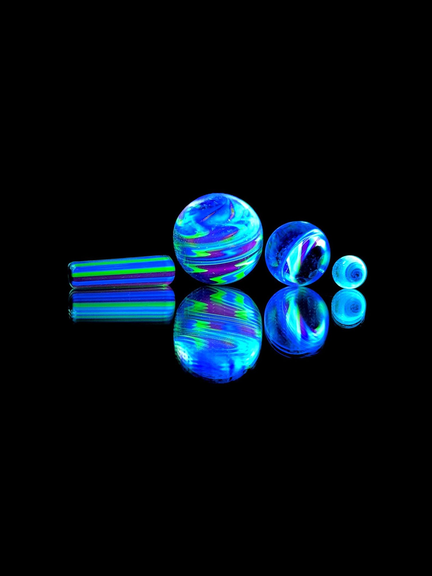 Indo Glass Cropal Black Magic Slurper Set