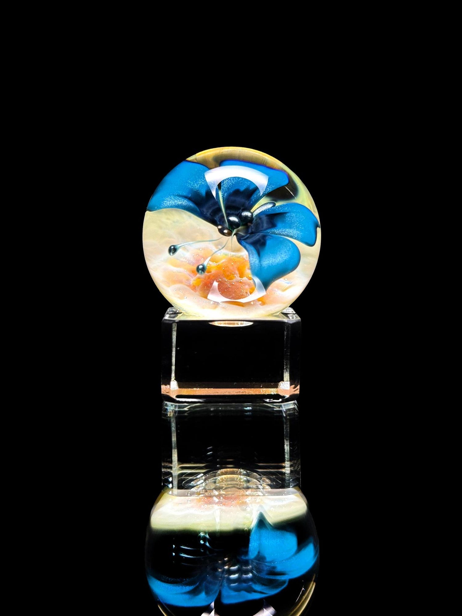 Florin Glass Md Butterfly Marble