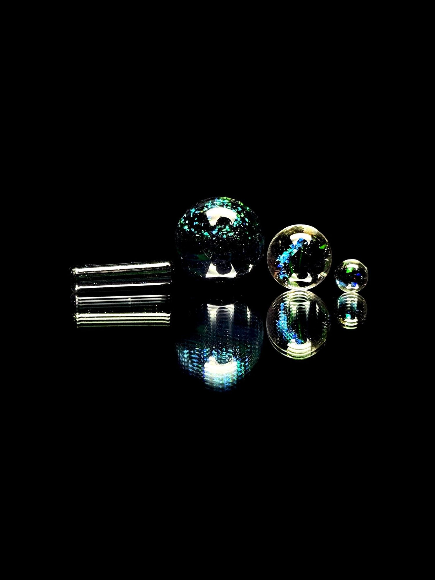 Indo Glass Cropal Black Magic Slurper Set