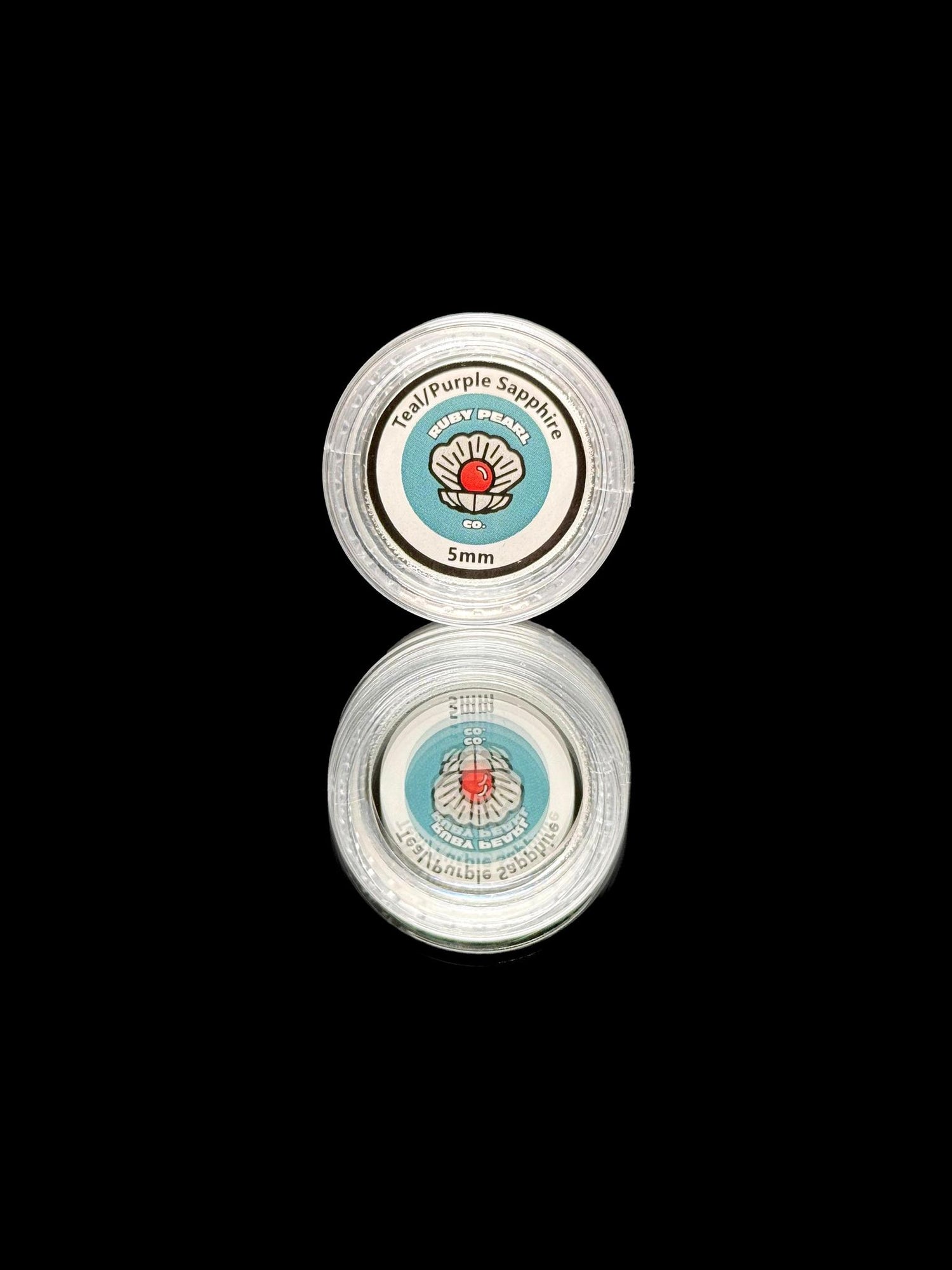 Ruby Pearl Co 5mm Teal/ Purple Sapphire 2pk