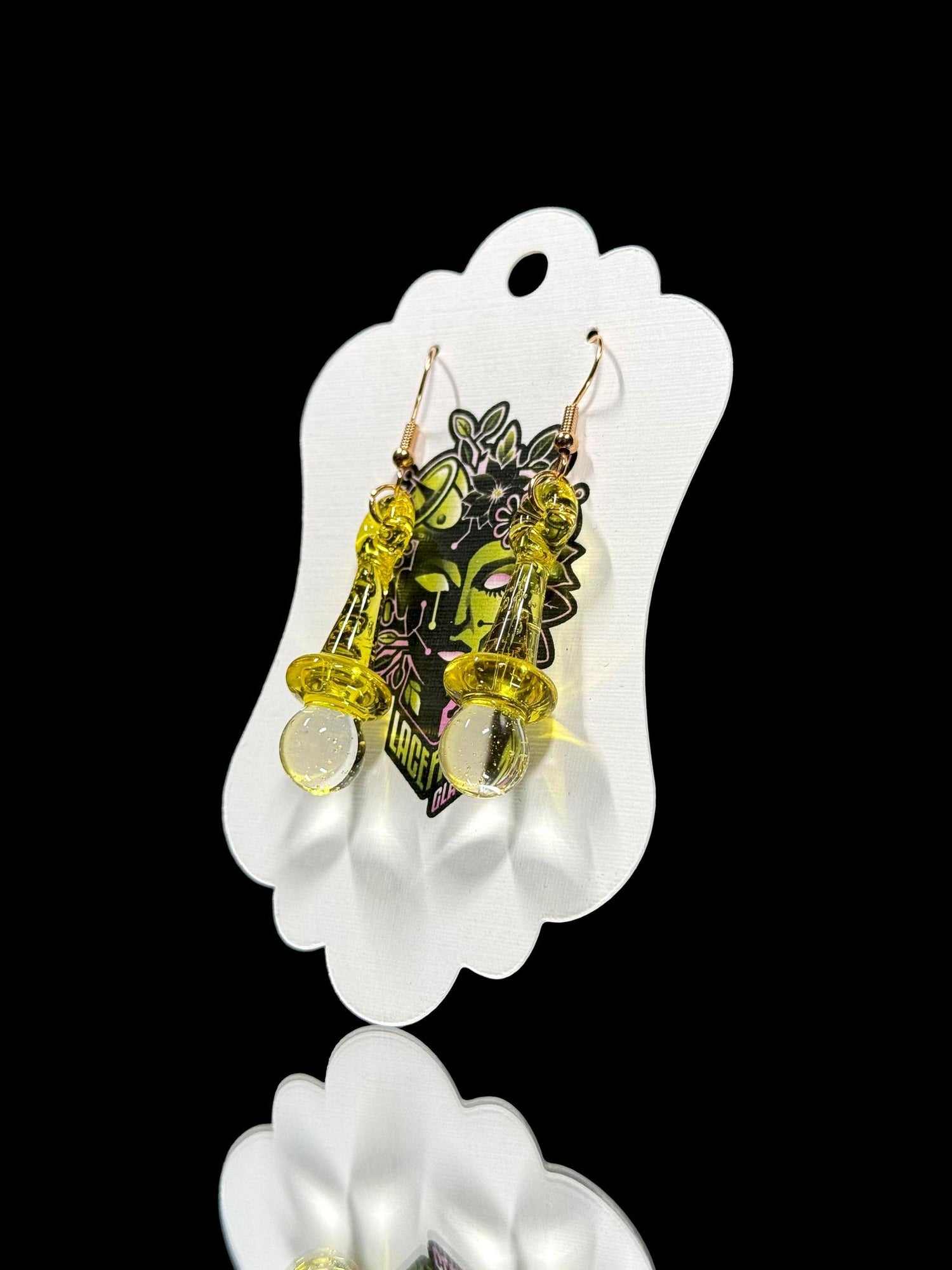 LaceFace Glass Uv Earrings