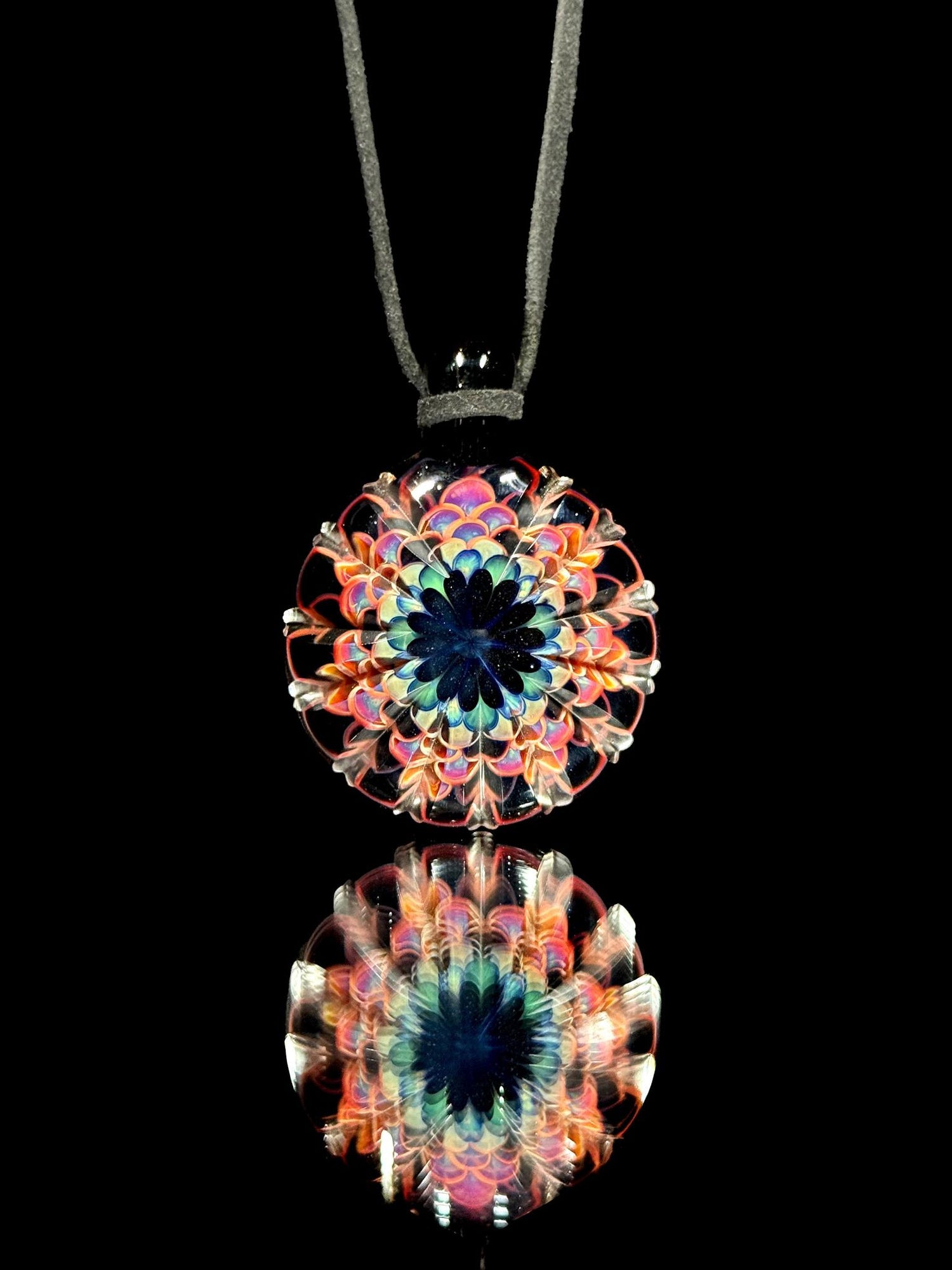 JuJu Glass Carved Dotstack Pendant