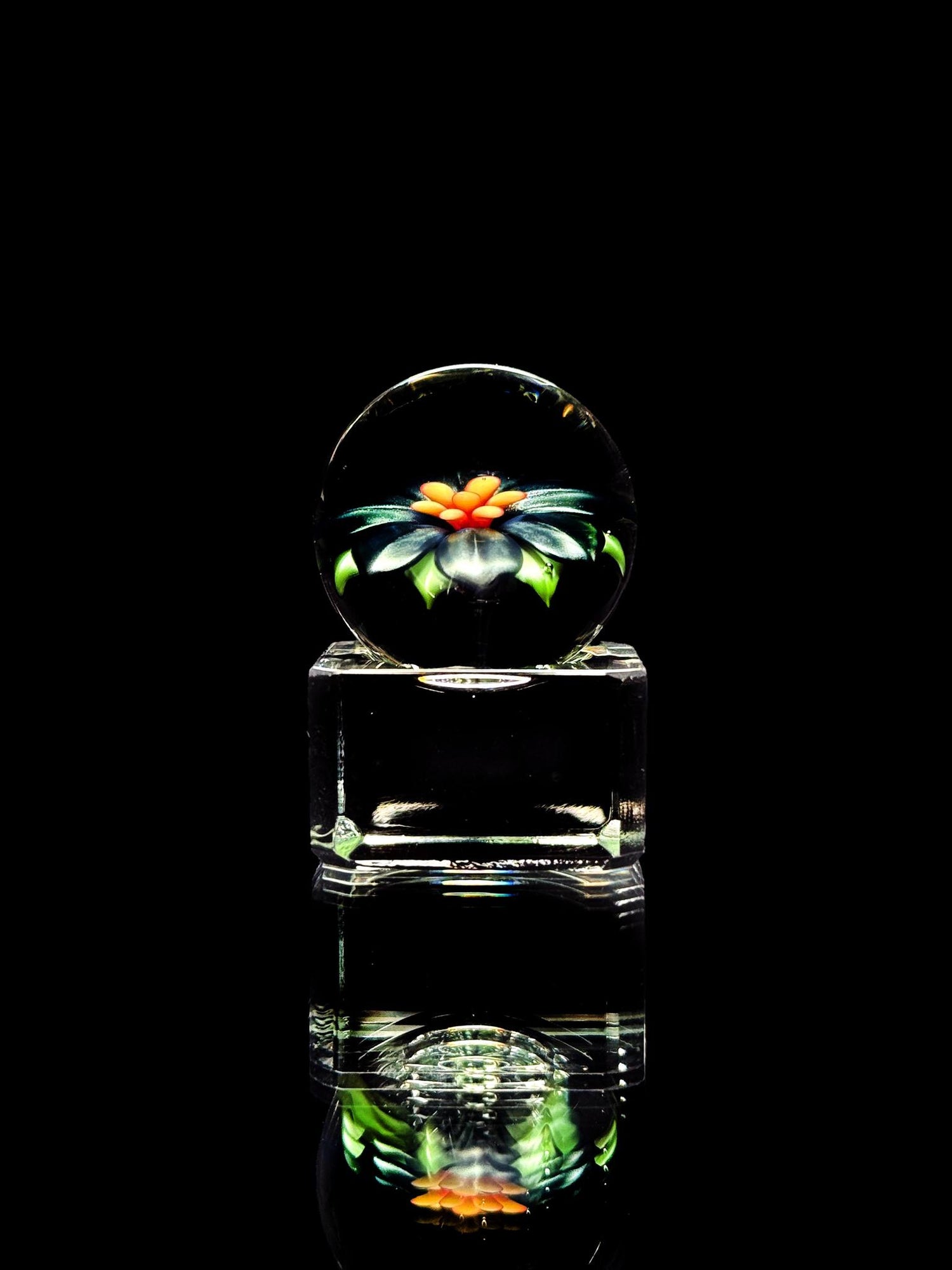 Florin Glass Flower Marble