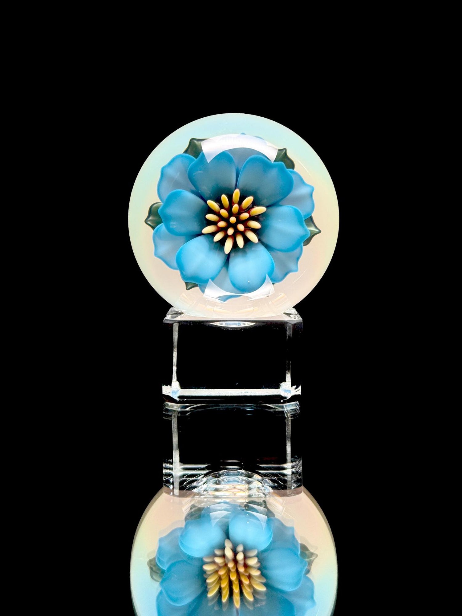 Florin Glass Md Flower Marble