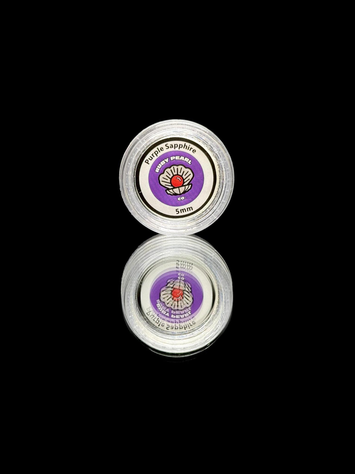 Ruby Pearl Co 5mm Purple Sapphire 2pk