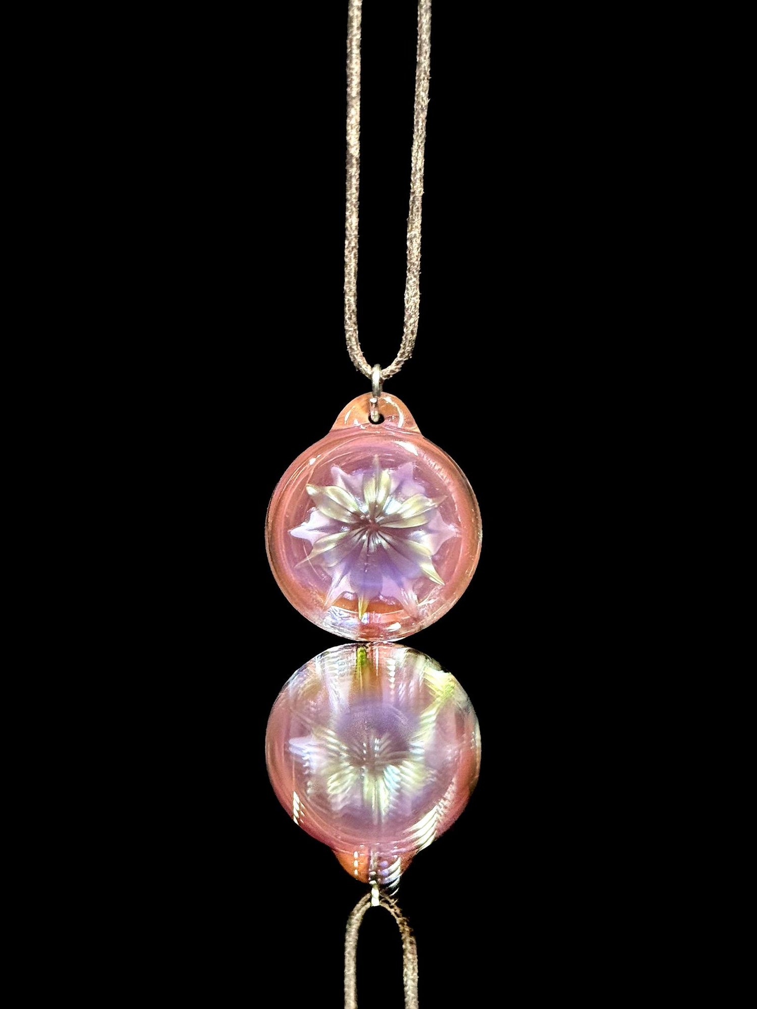 Florin Glass Flower Pendant