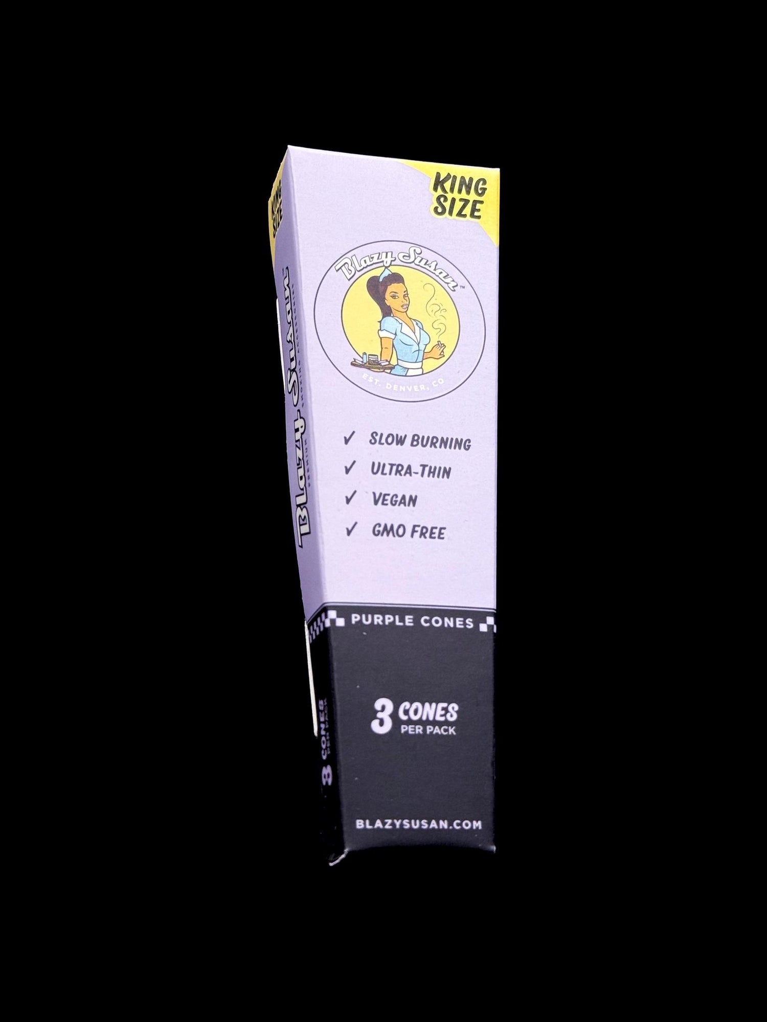 Blazy Susan Cones Purple King Size 3pk