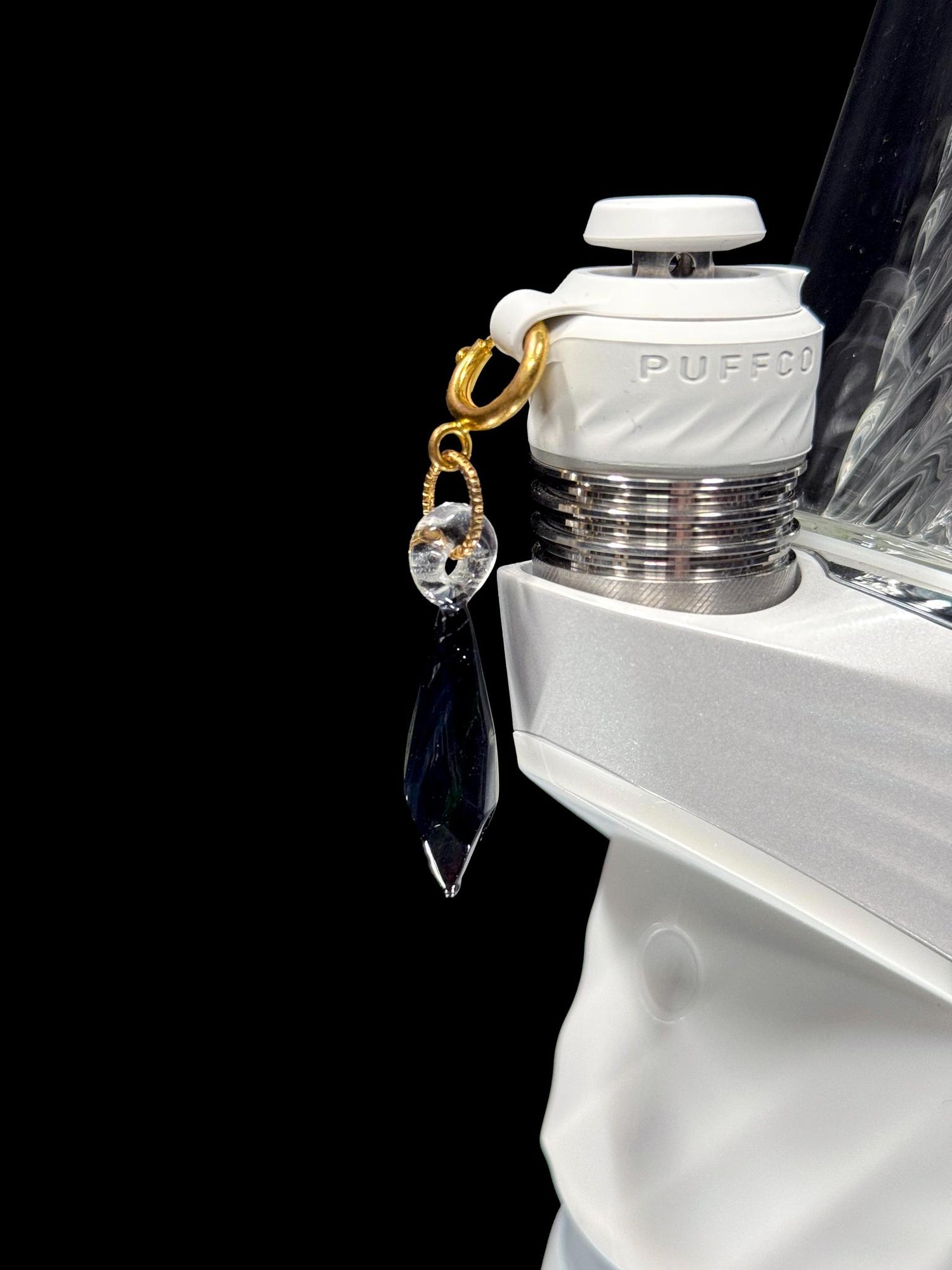 Indo Glass Faceted Peak Charm