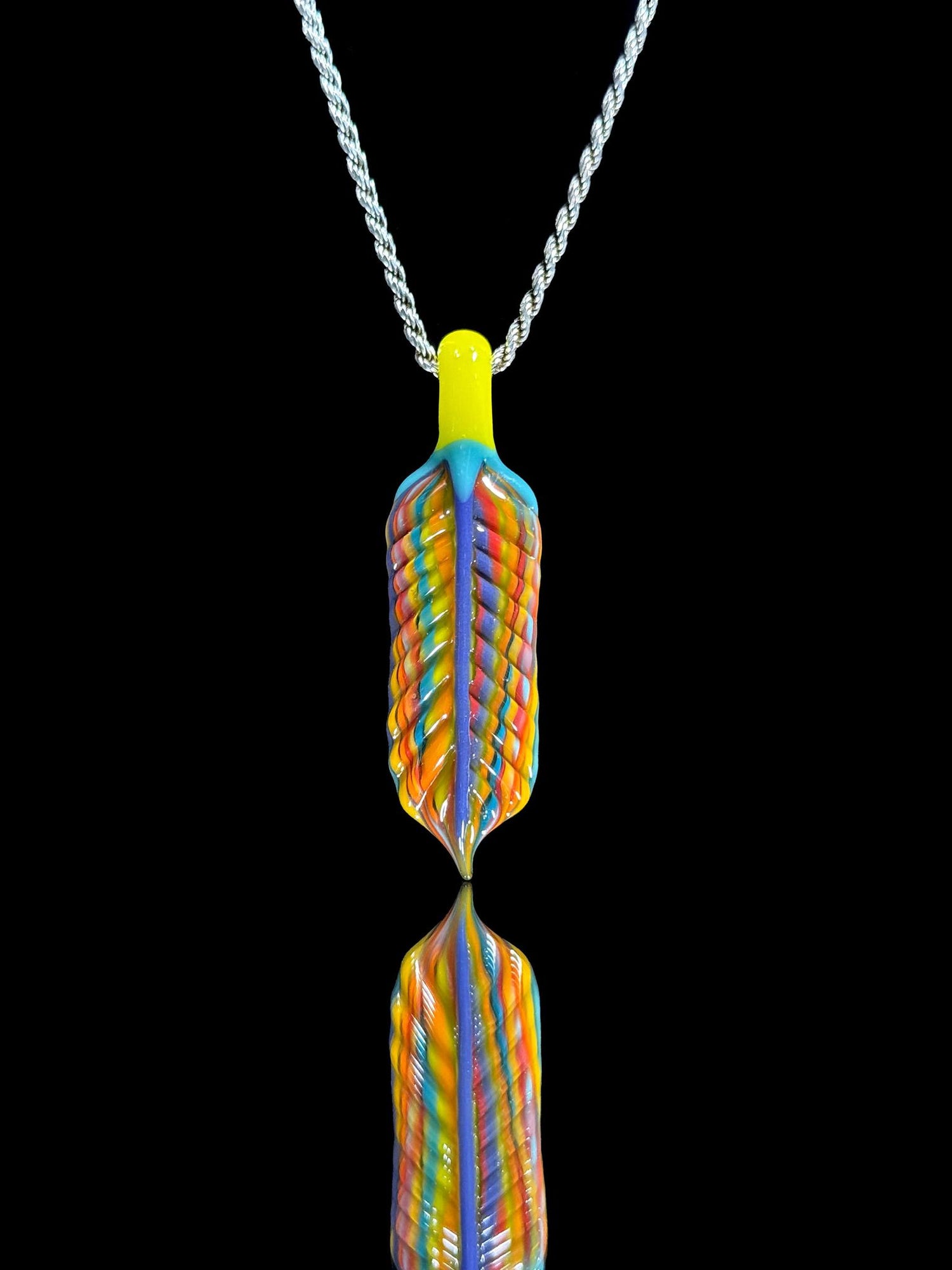 Trip A Glass Coogi Feather Pendant