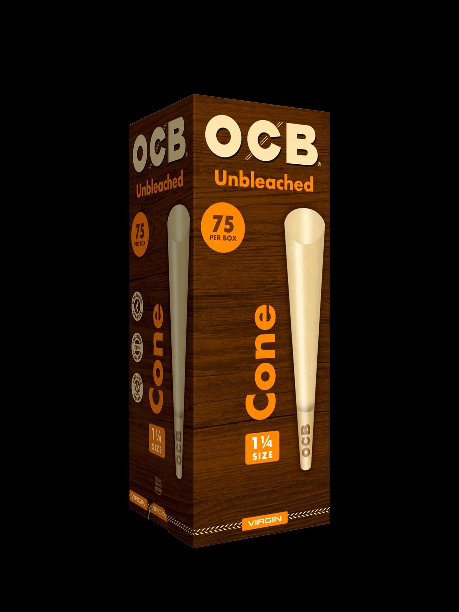 OCB Virgin 1.25 75pk Cones