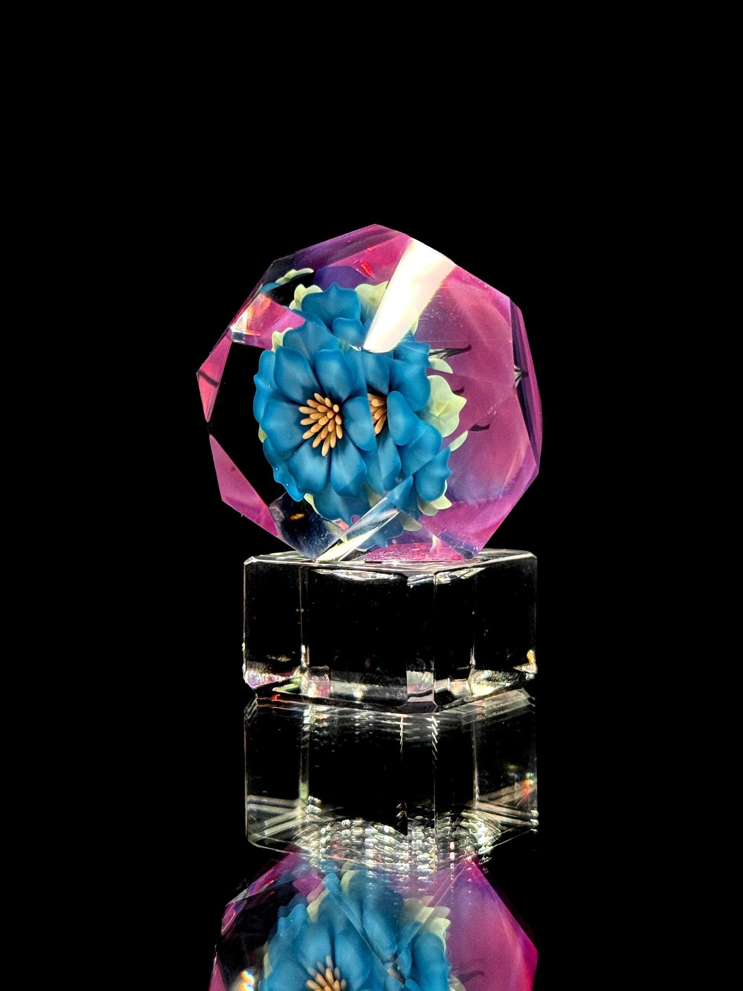 Florin Glass x Vettori Glass Faceted Flower Marble