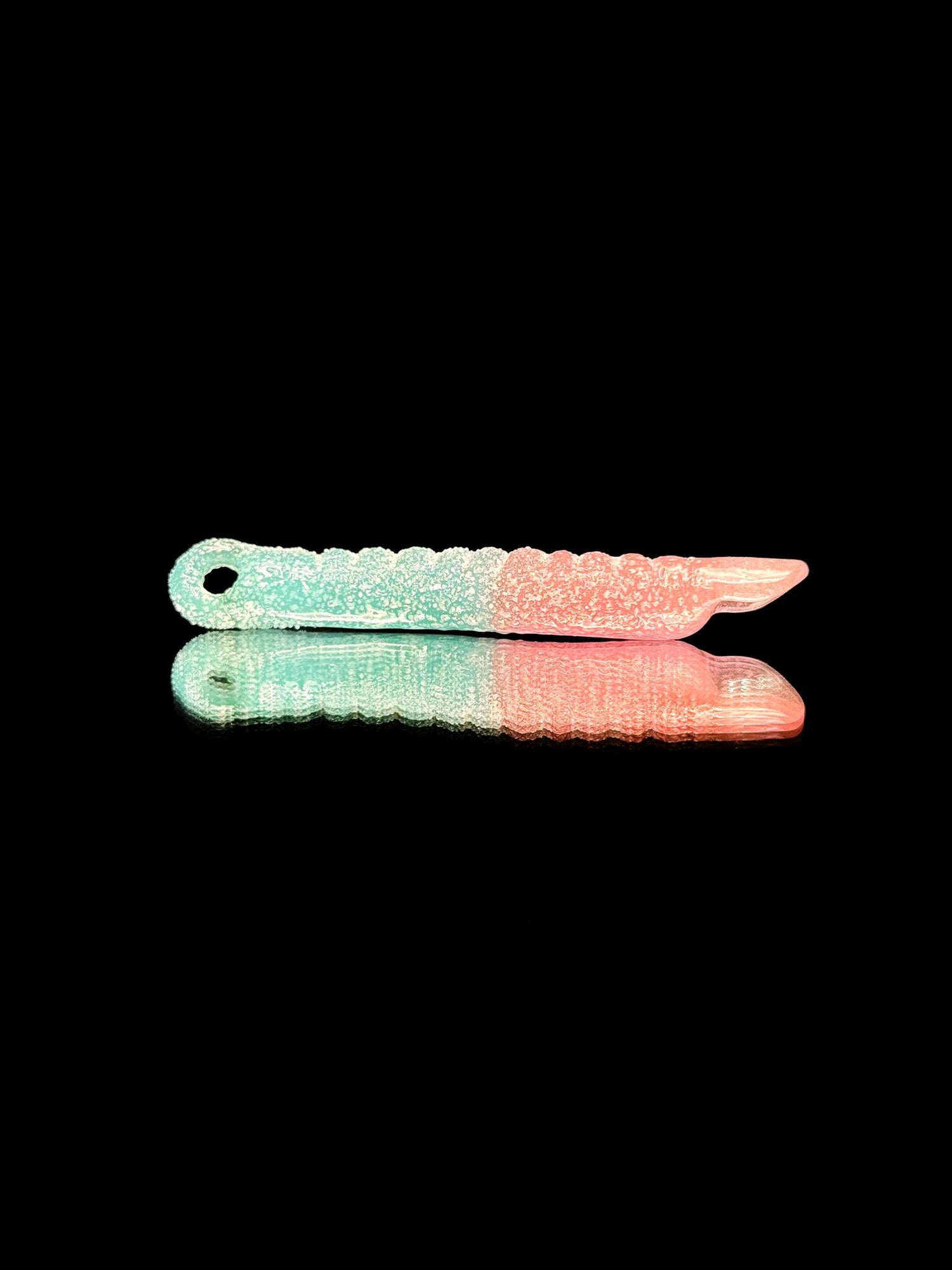 Emperial Glass Gummy Worm Dabber Pendant