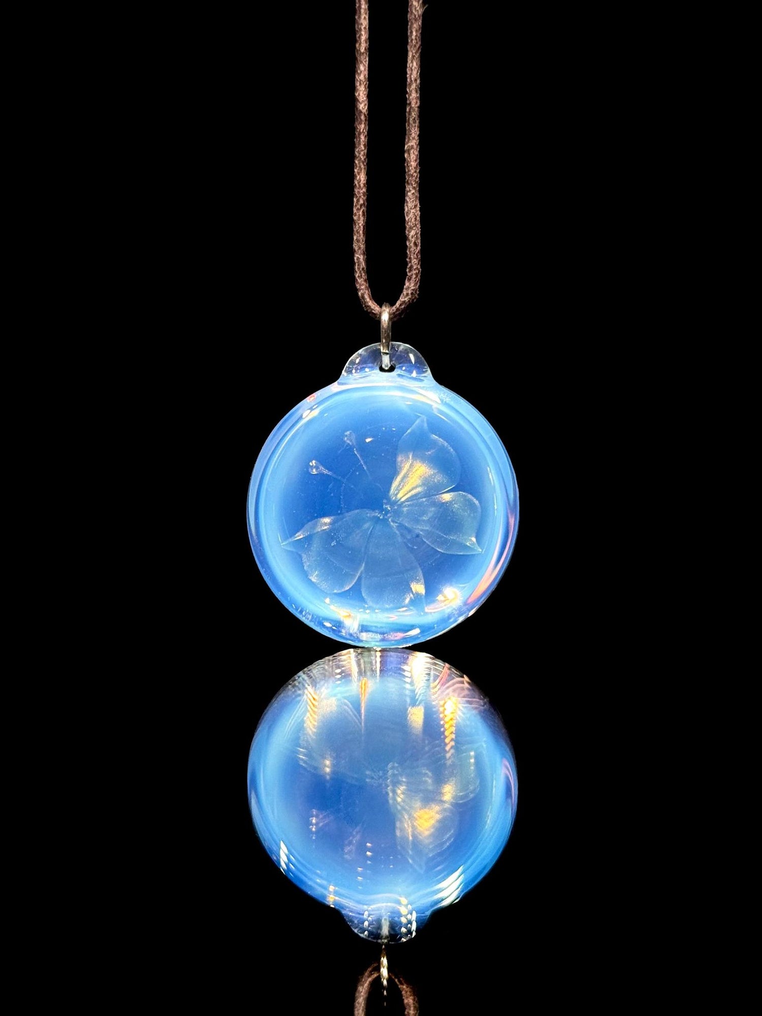 Florin Glass Butterfly Pendant