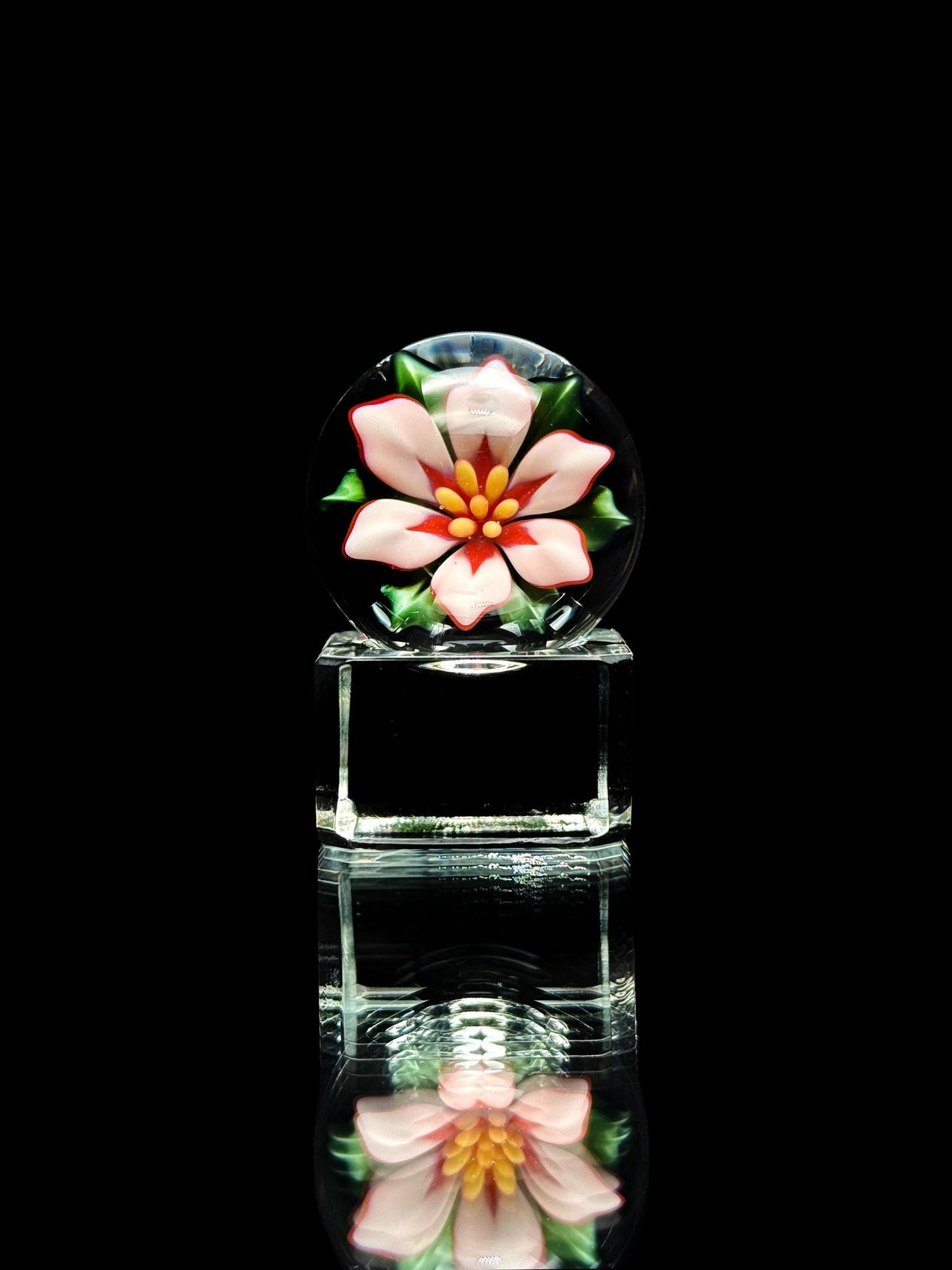 Florin Glass Flower Marble