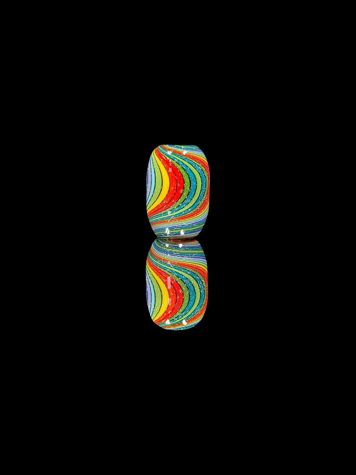 Darby Lg Rainbow Swirl Bead