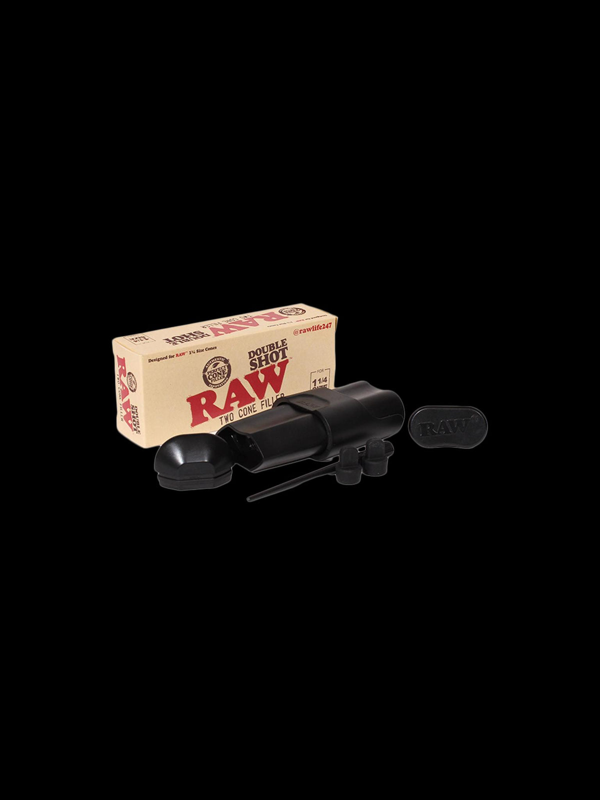 Raw Double Shot Two Cone Filler 1.25