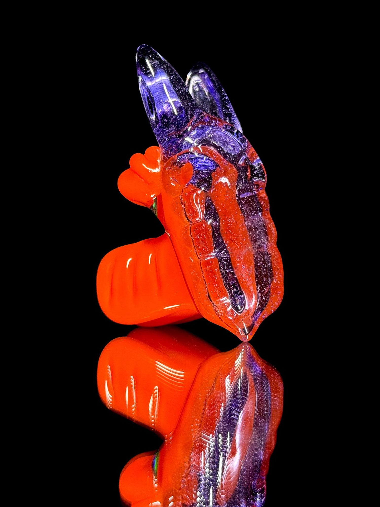 Ryan Kane Glass Wolf Pendant