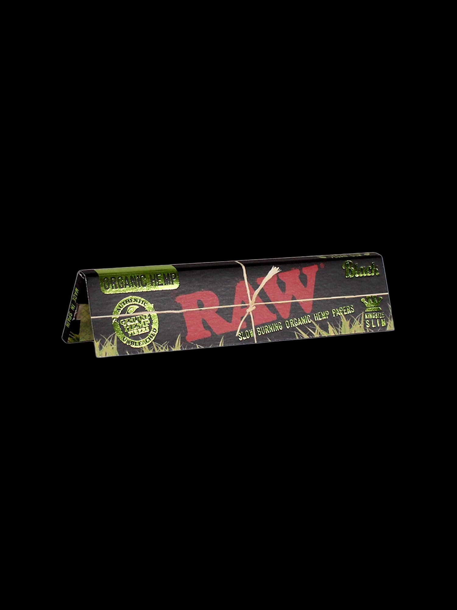 Raw Papers Black Organic King Size Slim