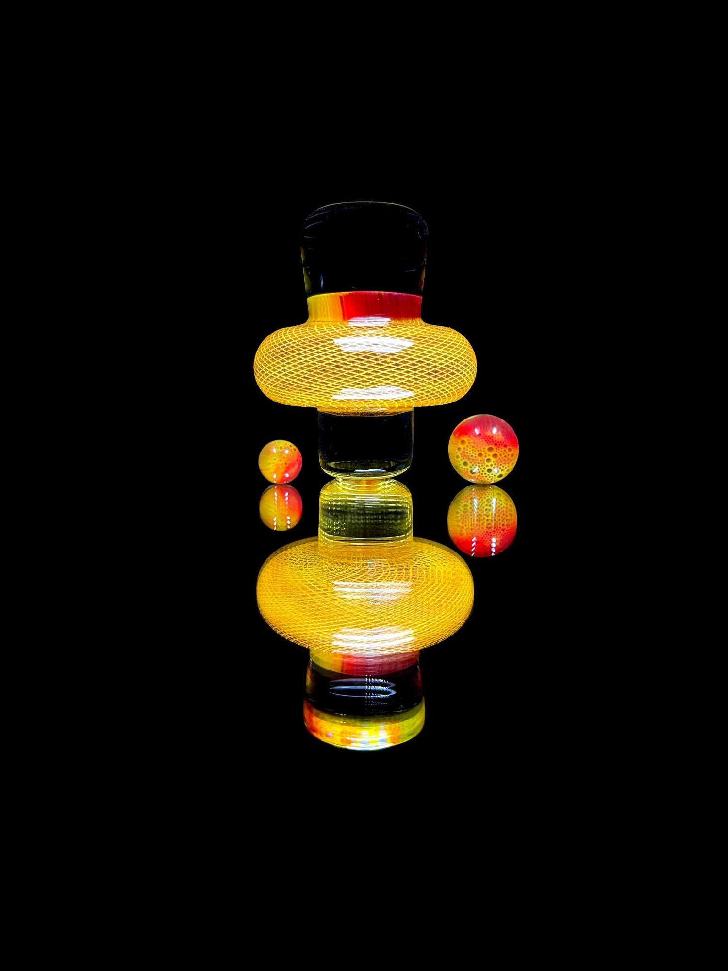 Dosa Glass Top Hat Slurper Set