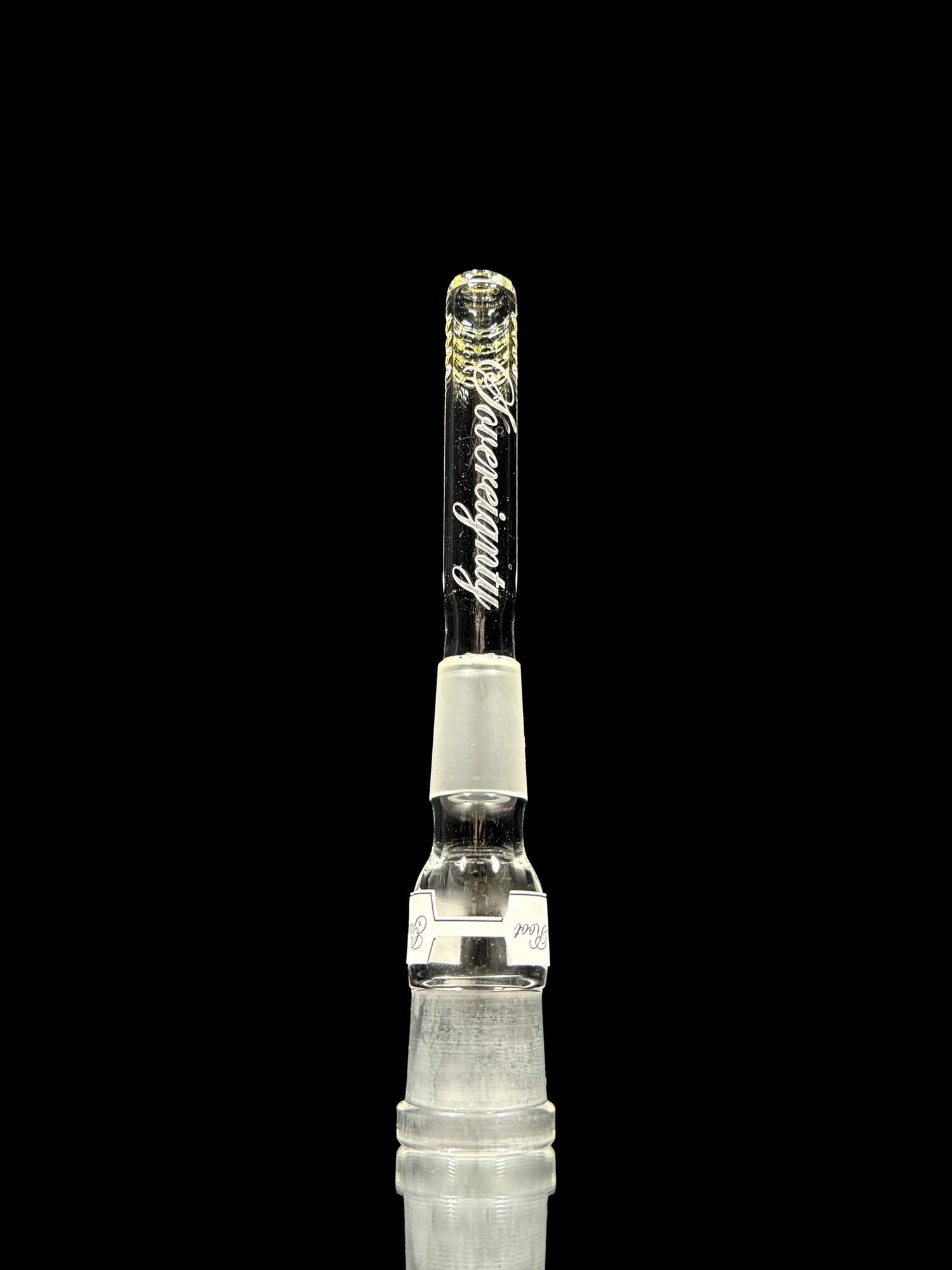 Sovereignty Glass Downstem Colored 180 Gridded  3”