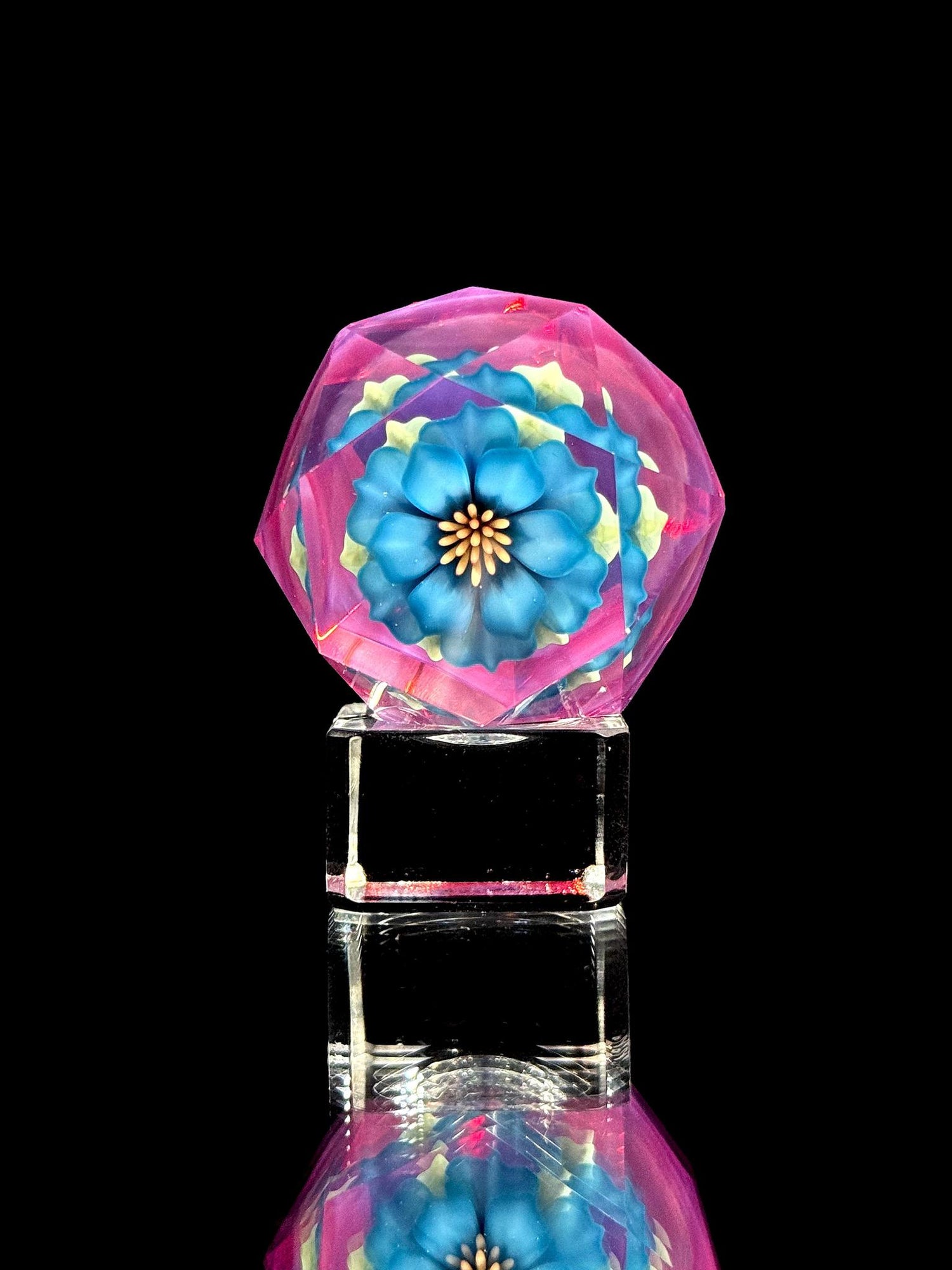 Florin Glass x Vettori Glass Faceted Flower Marble