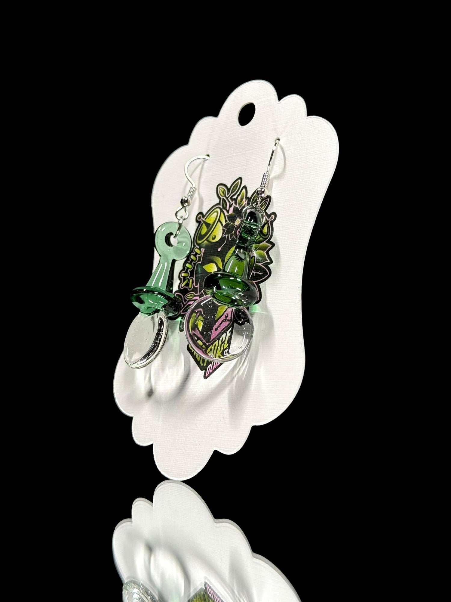 LaceFace Glass Uv Earrings