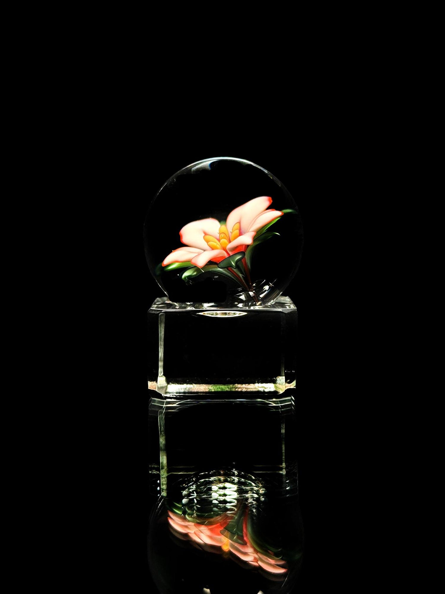 Florin Glass Flower Marble