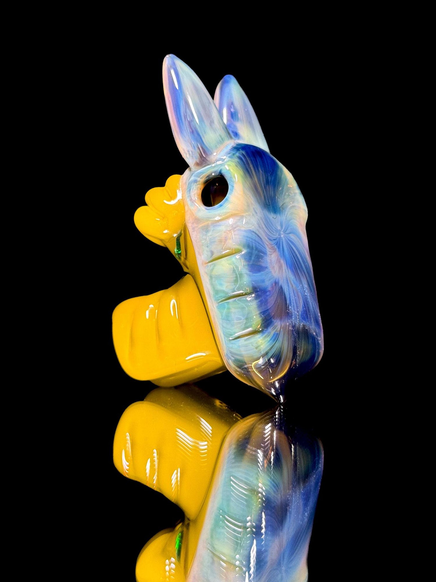 Ryan Kane Glass Wolf Pendant