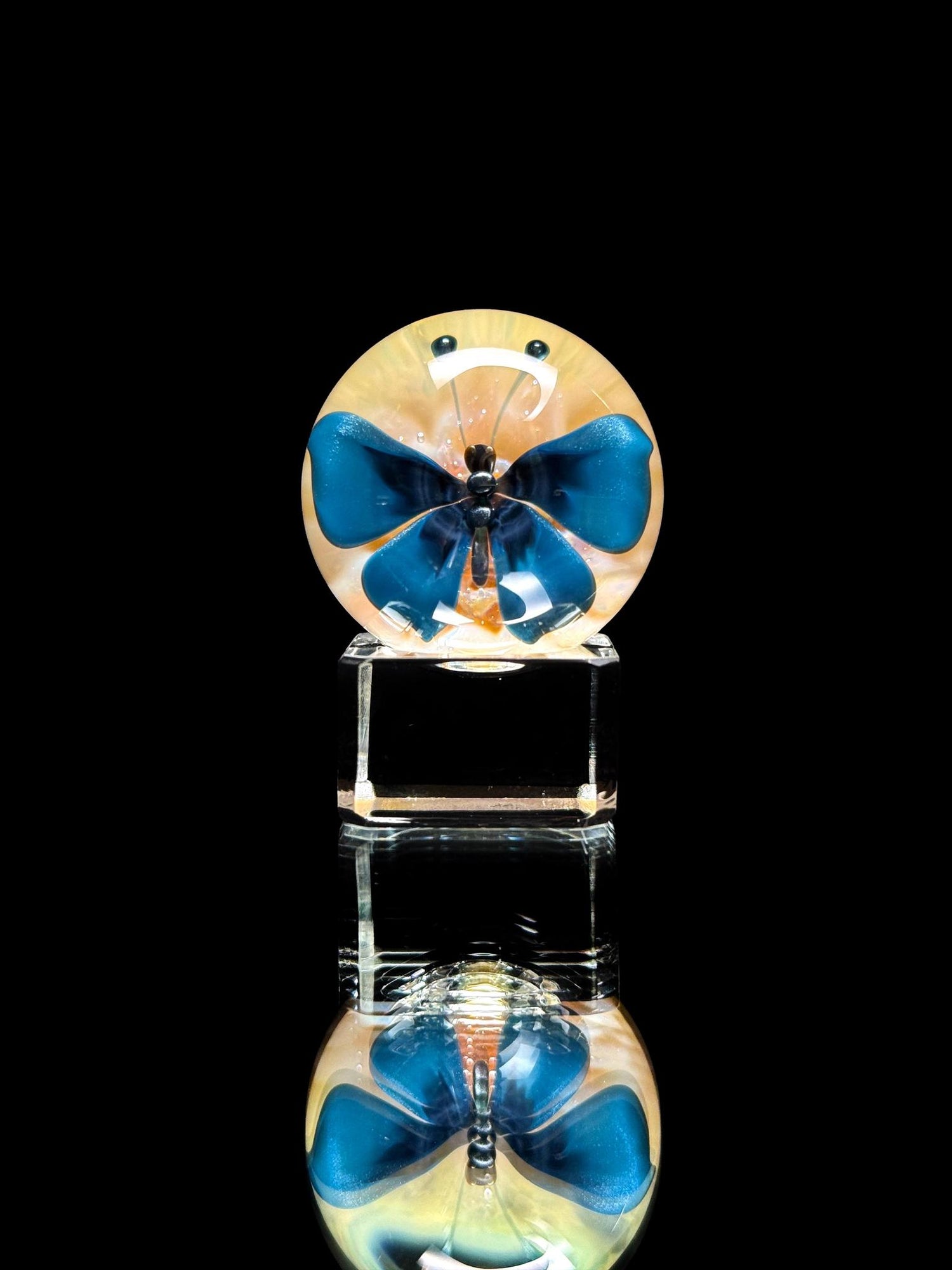 Florin Glass Md Butterfly Marble