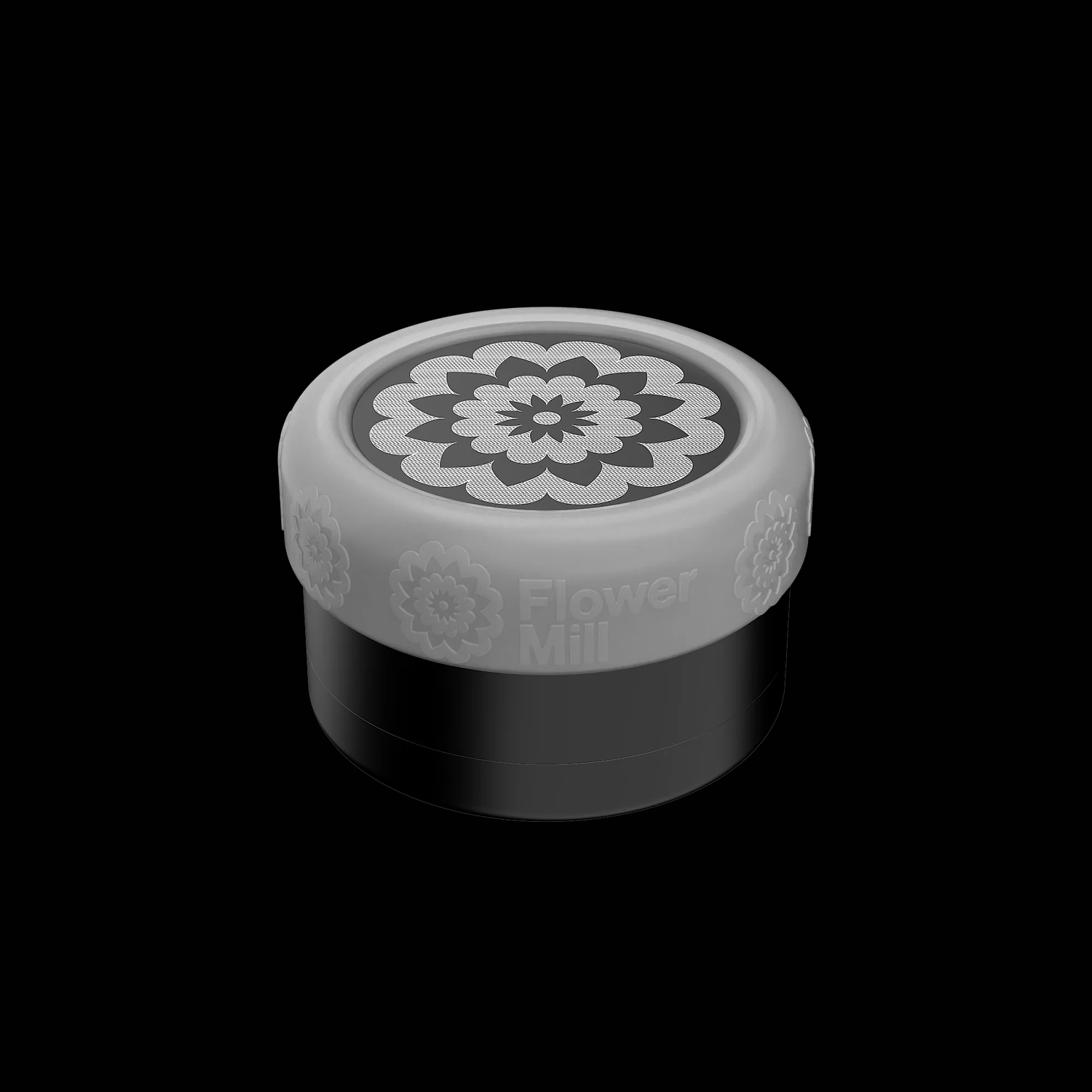 Flower Mill 2.5" Silicone Grip Clear