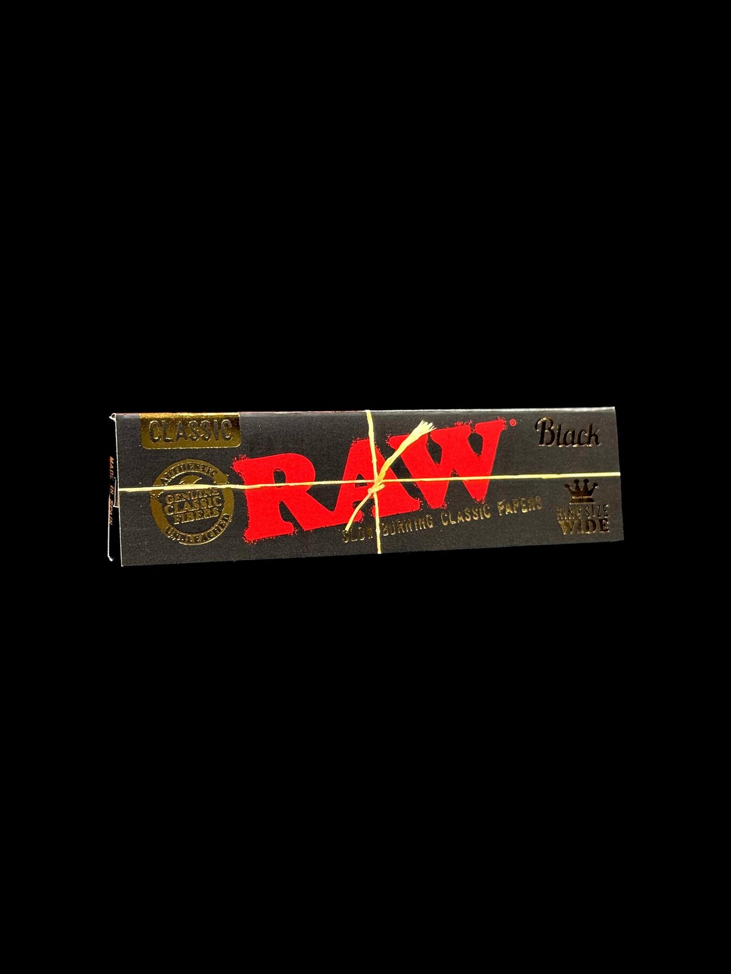Raw Papers Black King Size Wide