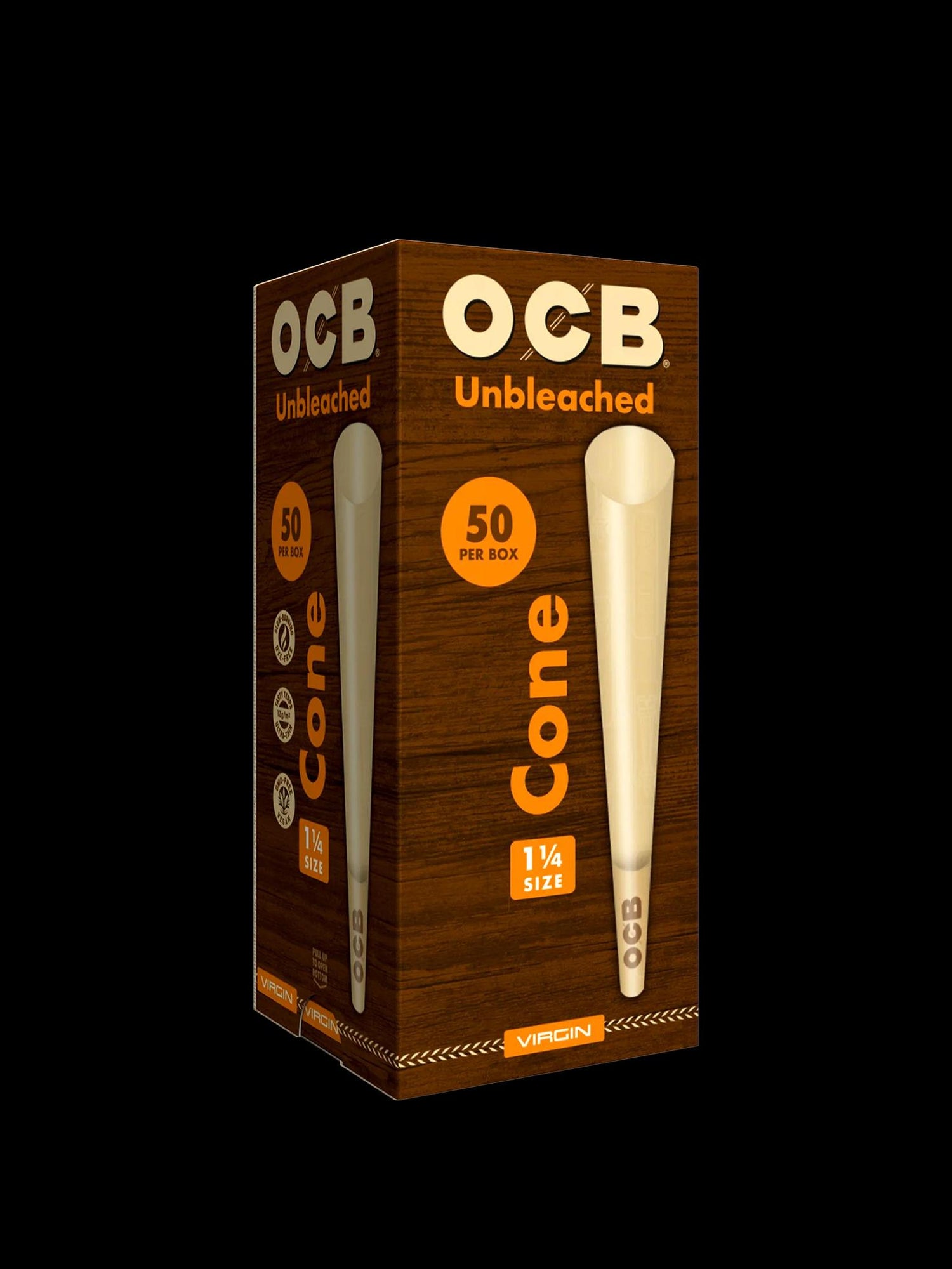OCB Organic Virgin 1.25 50pk Cones