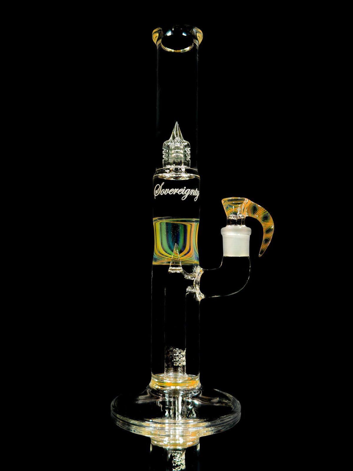 Sovereignty Glass Fumed Pawn Fixed Stem 180