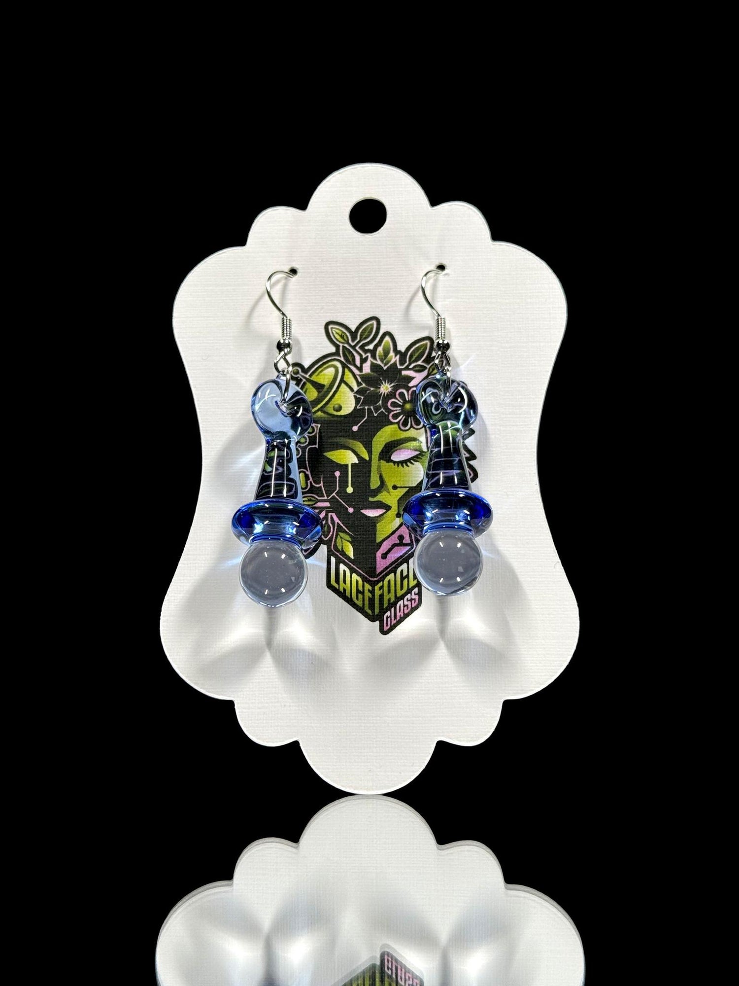 LaceFace Glass Uv Earrings